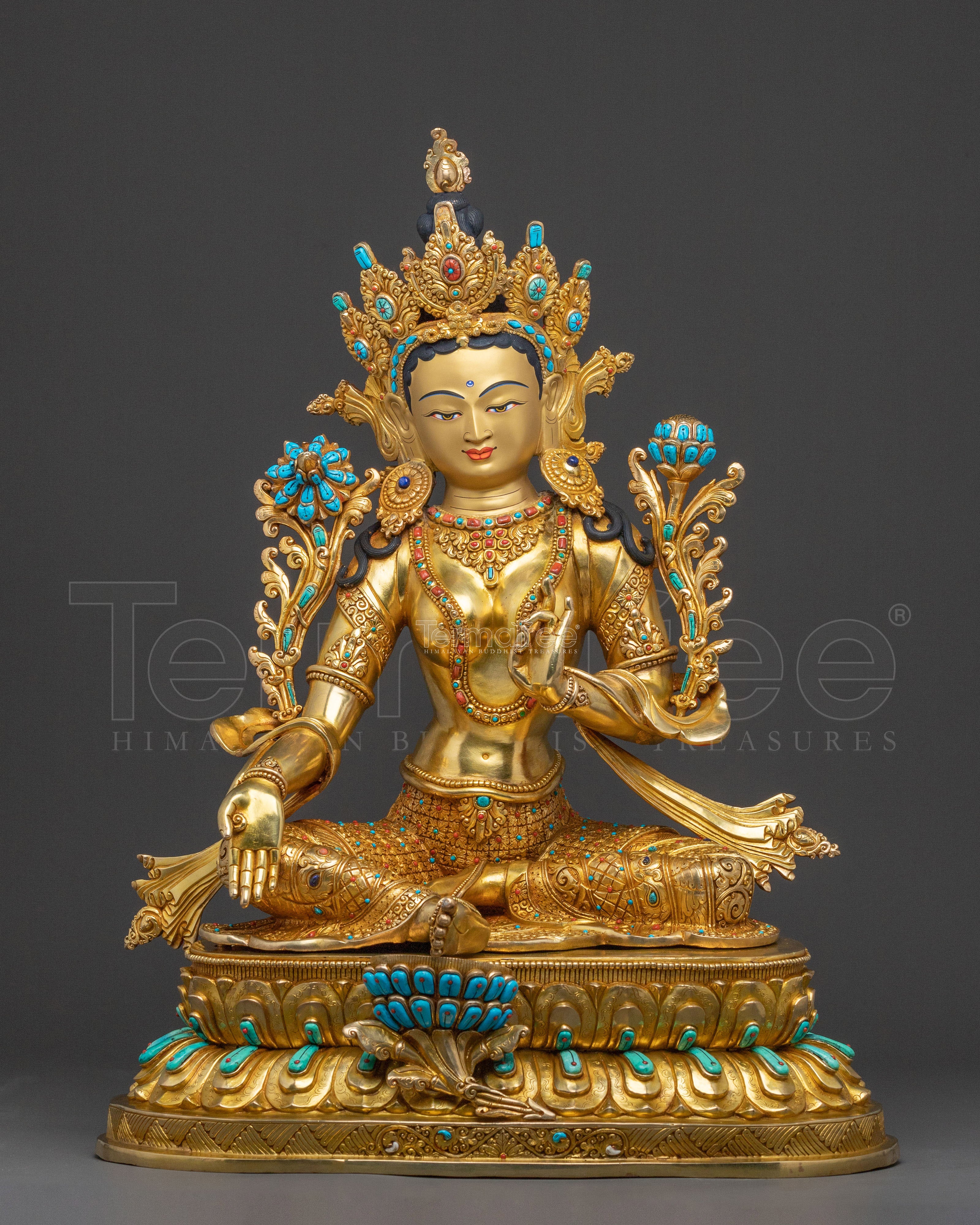 Green Tara Statue