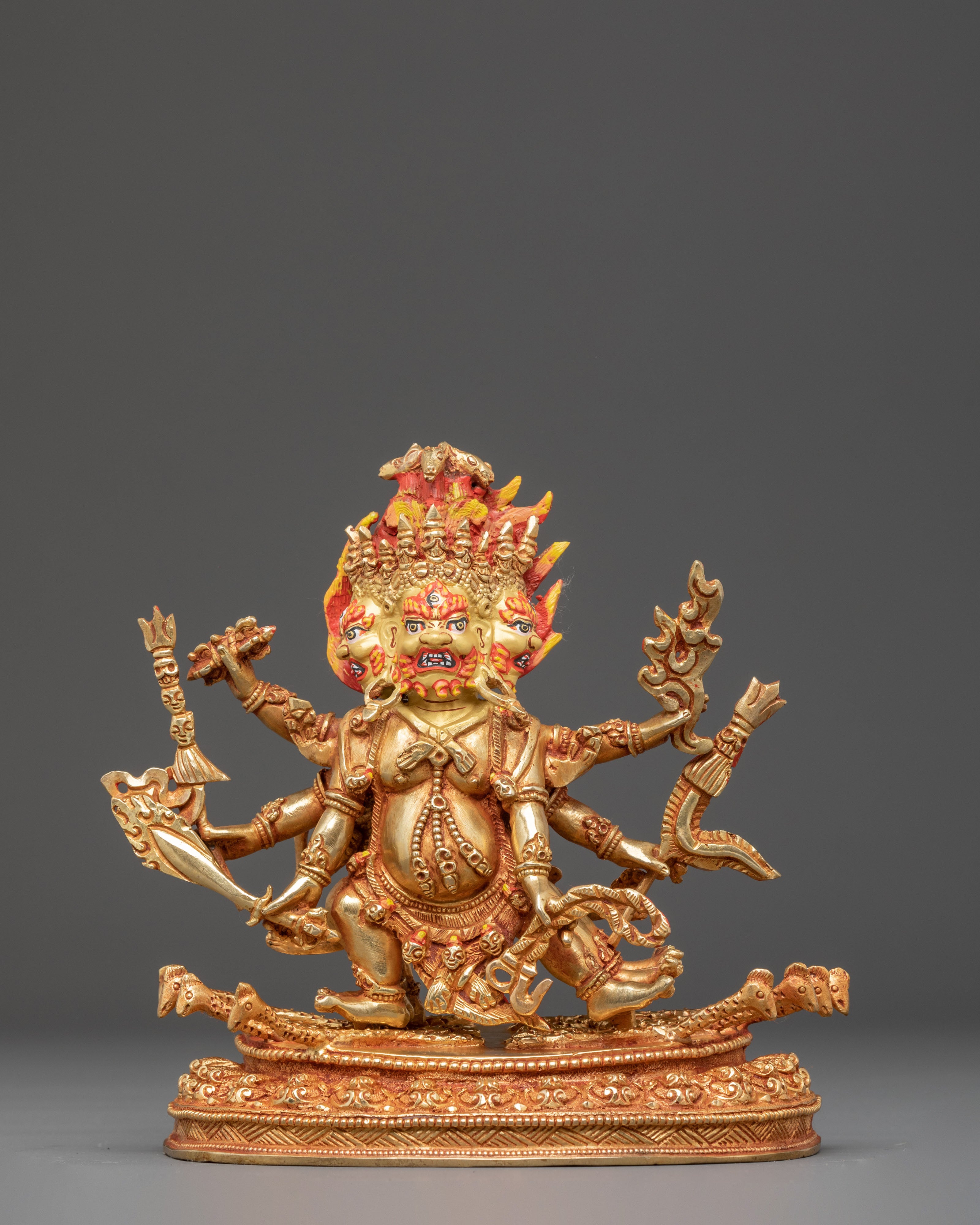 Handcrafted Buddhist Protector Hayagriva Sculpture | Guardian of Dharma