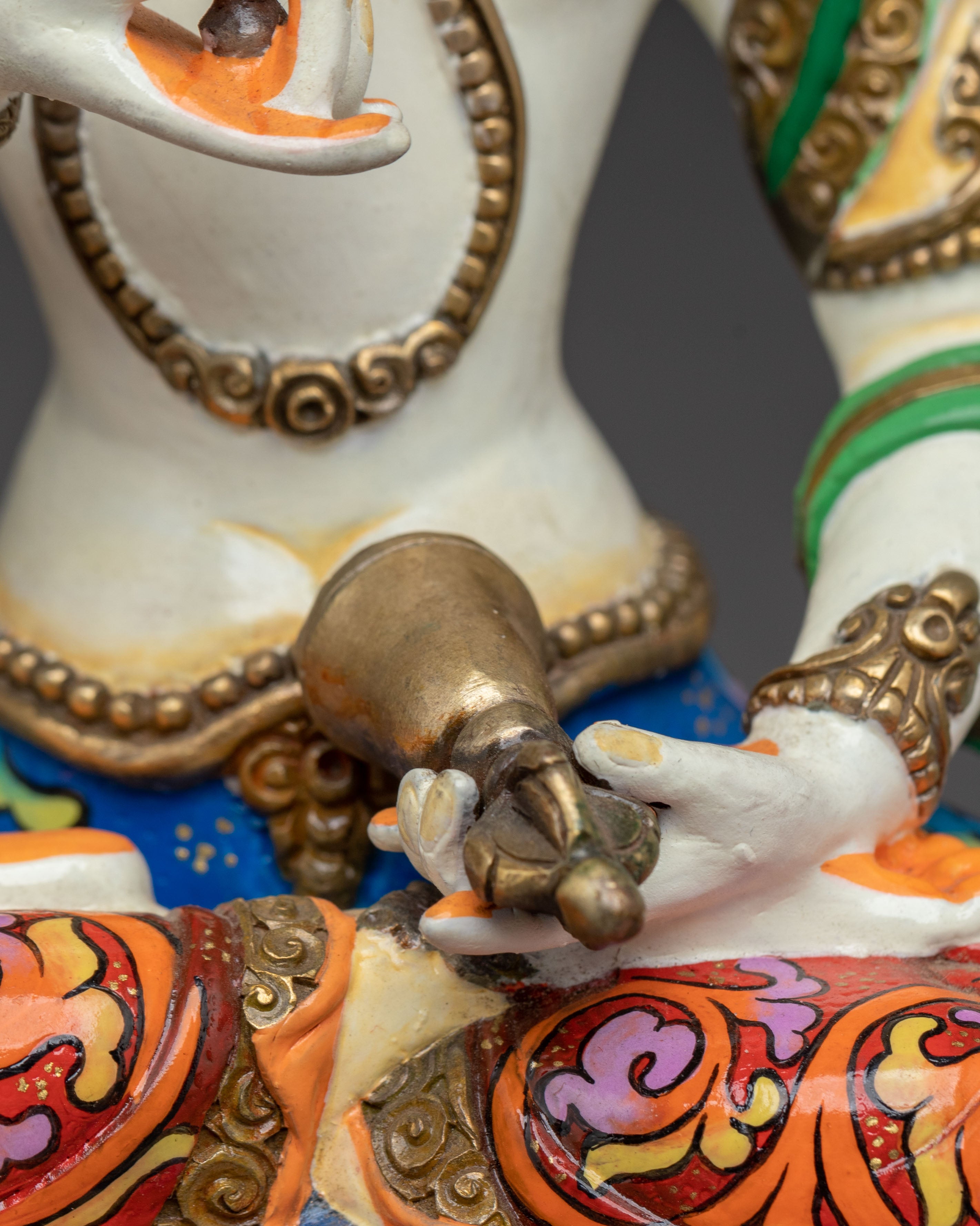 Golden Vajrasattva Purification Statue: Radiant Grace