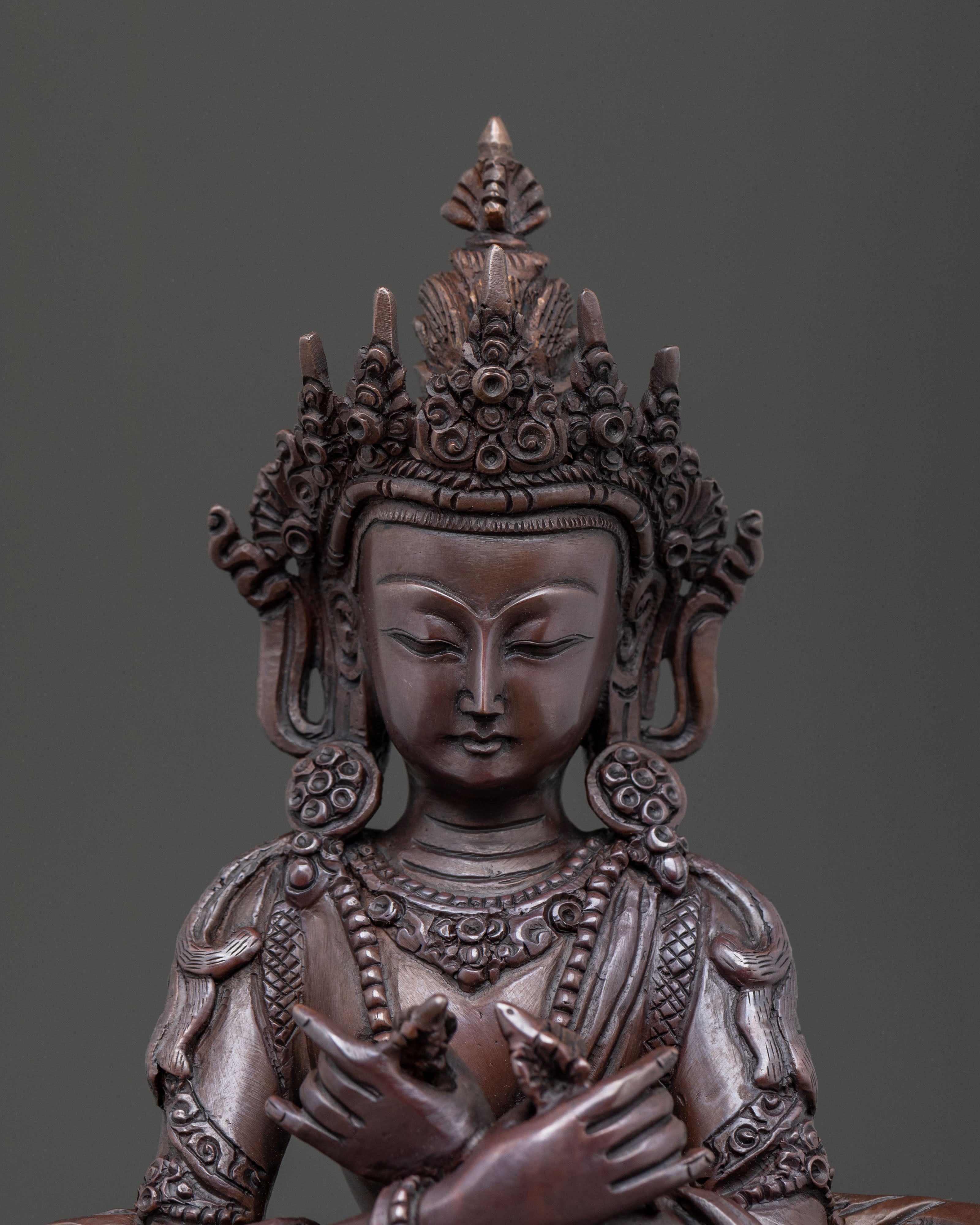 Vajradhara Oxidized Copper Statue | Primordial Wisdom