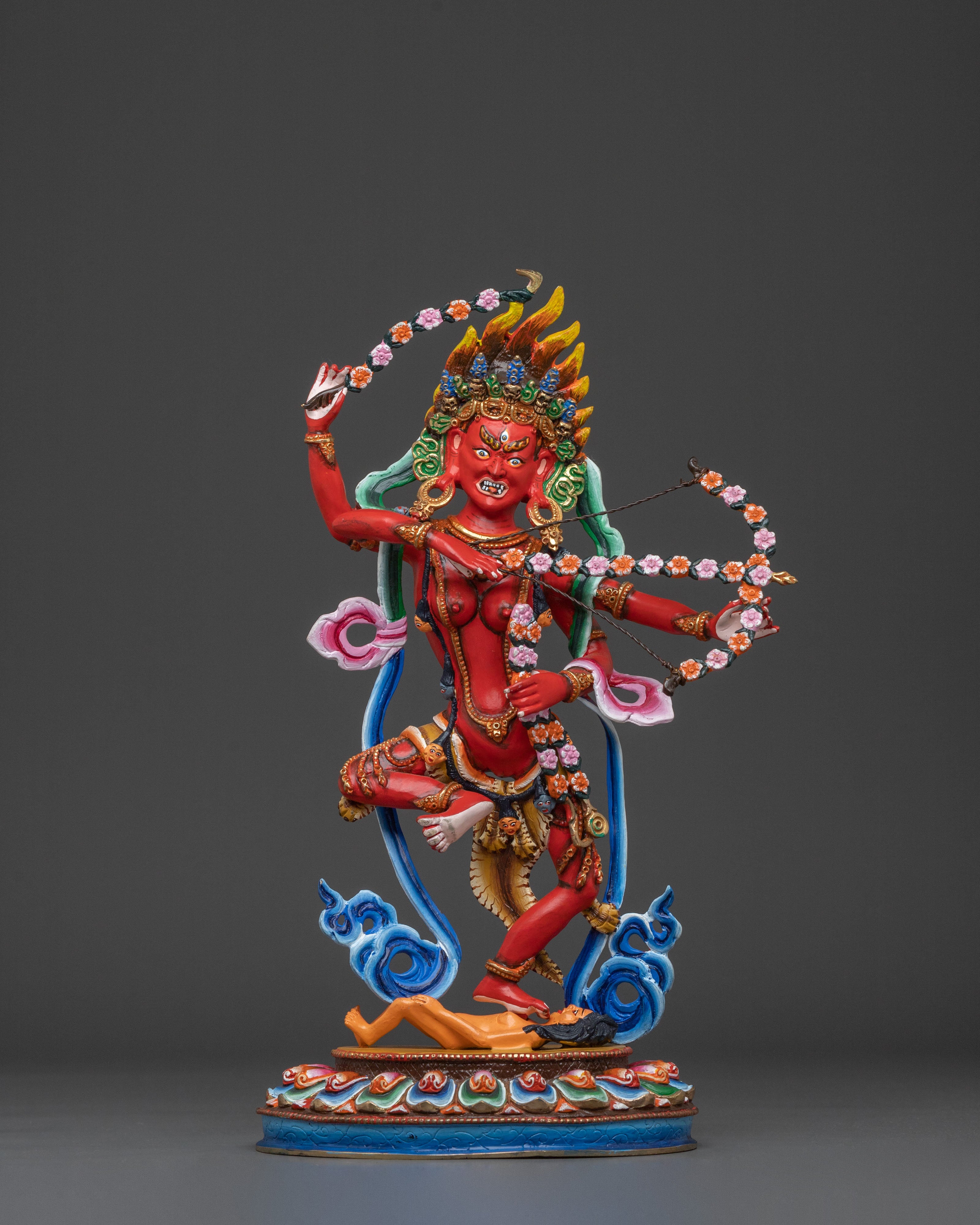 Kurukulla Sacred Figurine | Tibetan Buddhist Decor