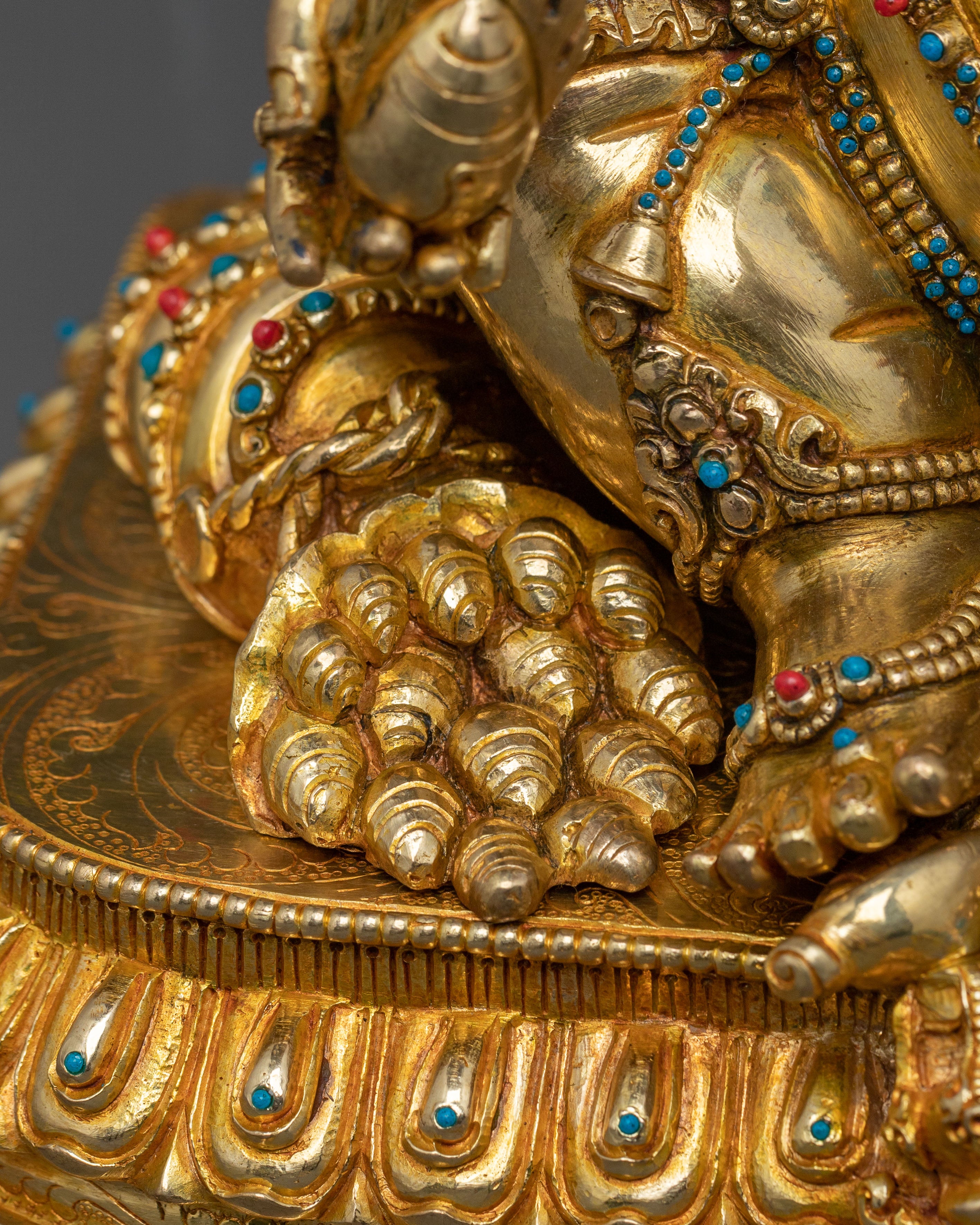 Dzambhala Spiritual Wealth Statue | Buddhist God of Prosperity Sculpture