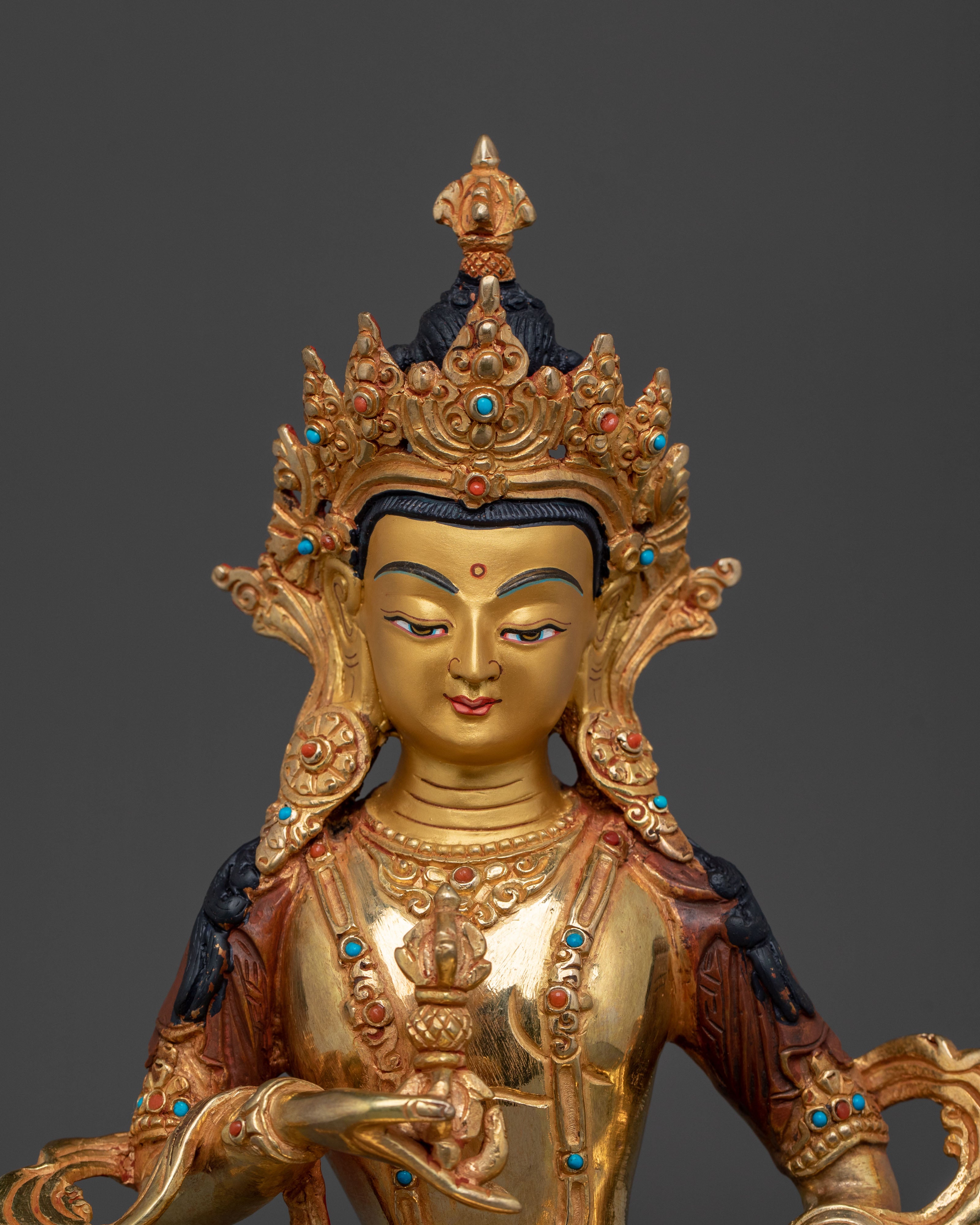 Vajrasattva Golden Statue with Copper Body