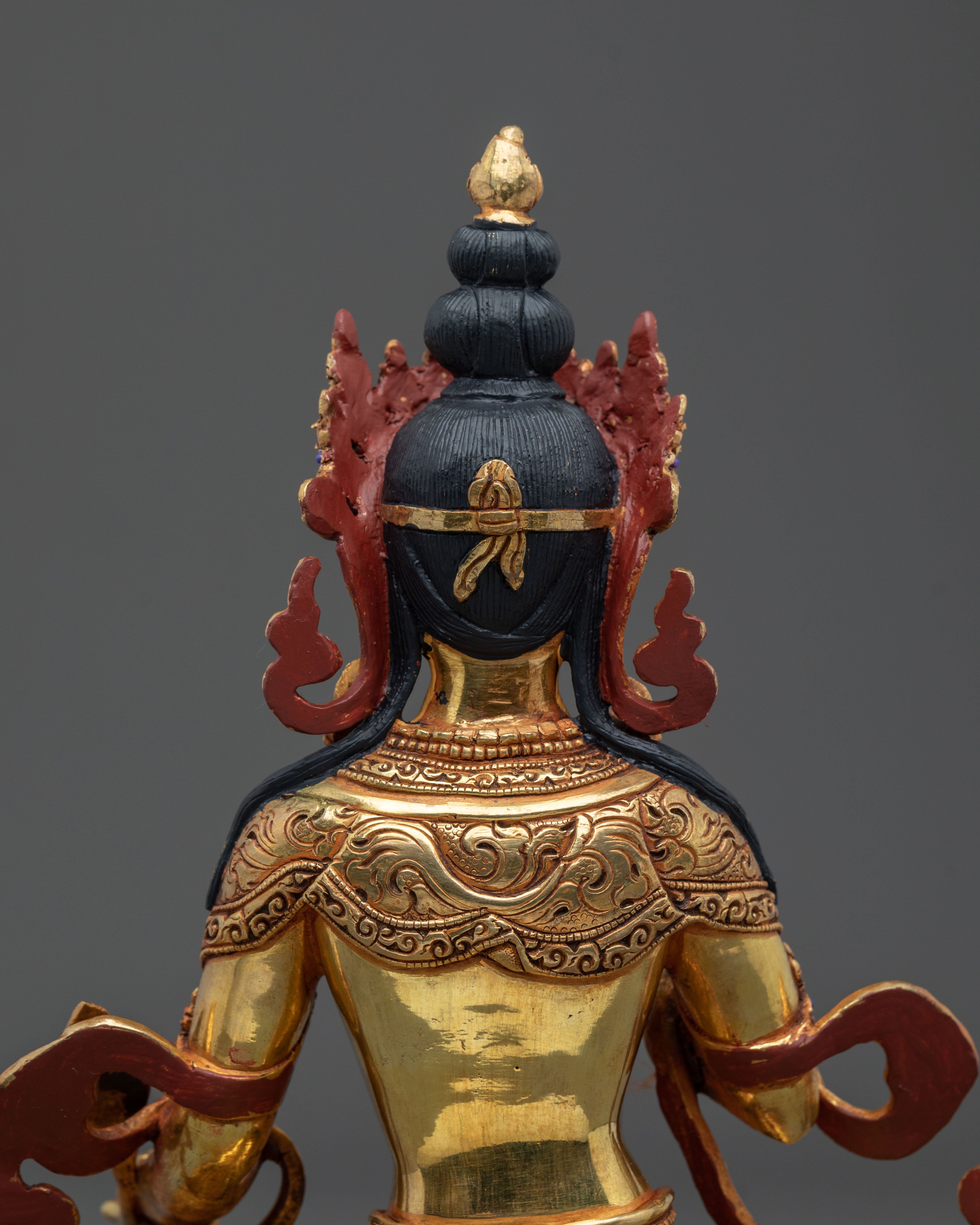 Kshitigarbha Spiritual Copper Statue | Symbol of Compassion
