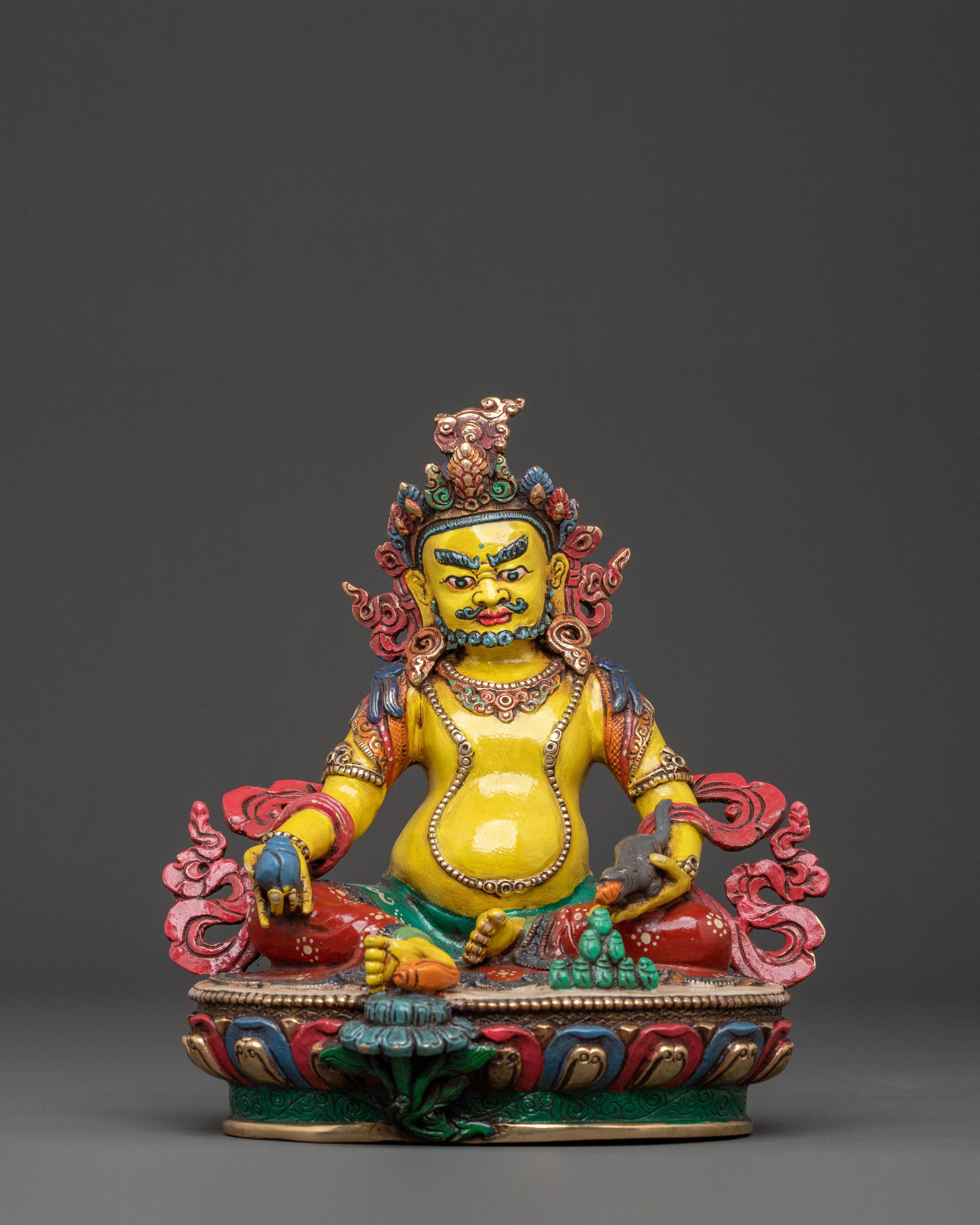 Handcrafted Dzambhala Statue | Tibetan Wealth Deity