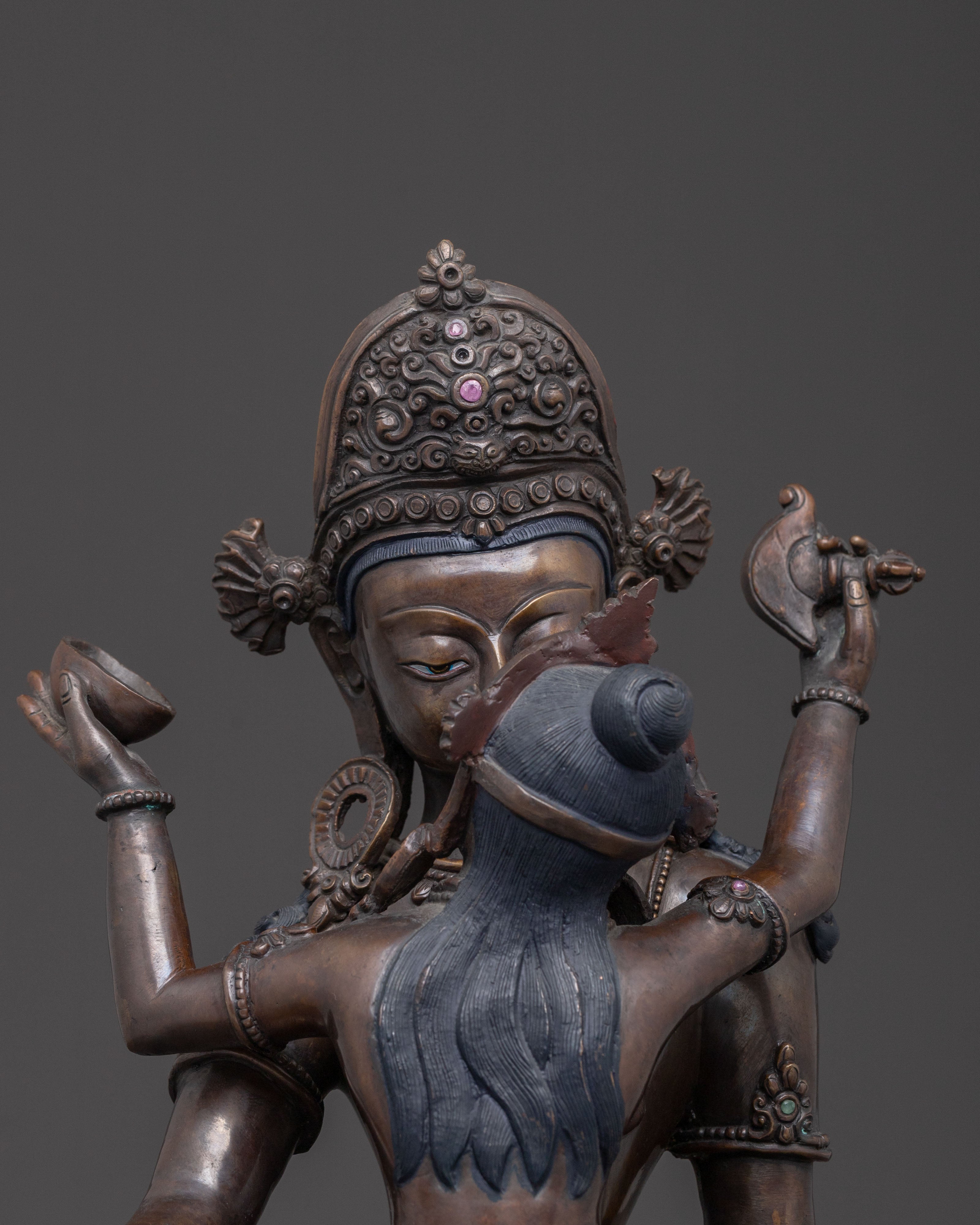 Lokeshwor with Consort Sacred Statue