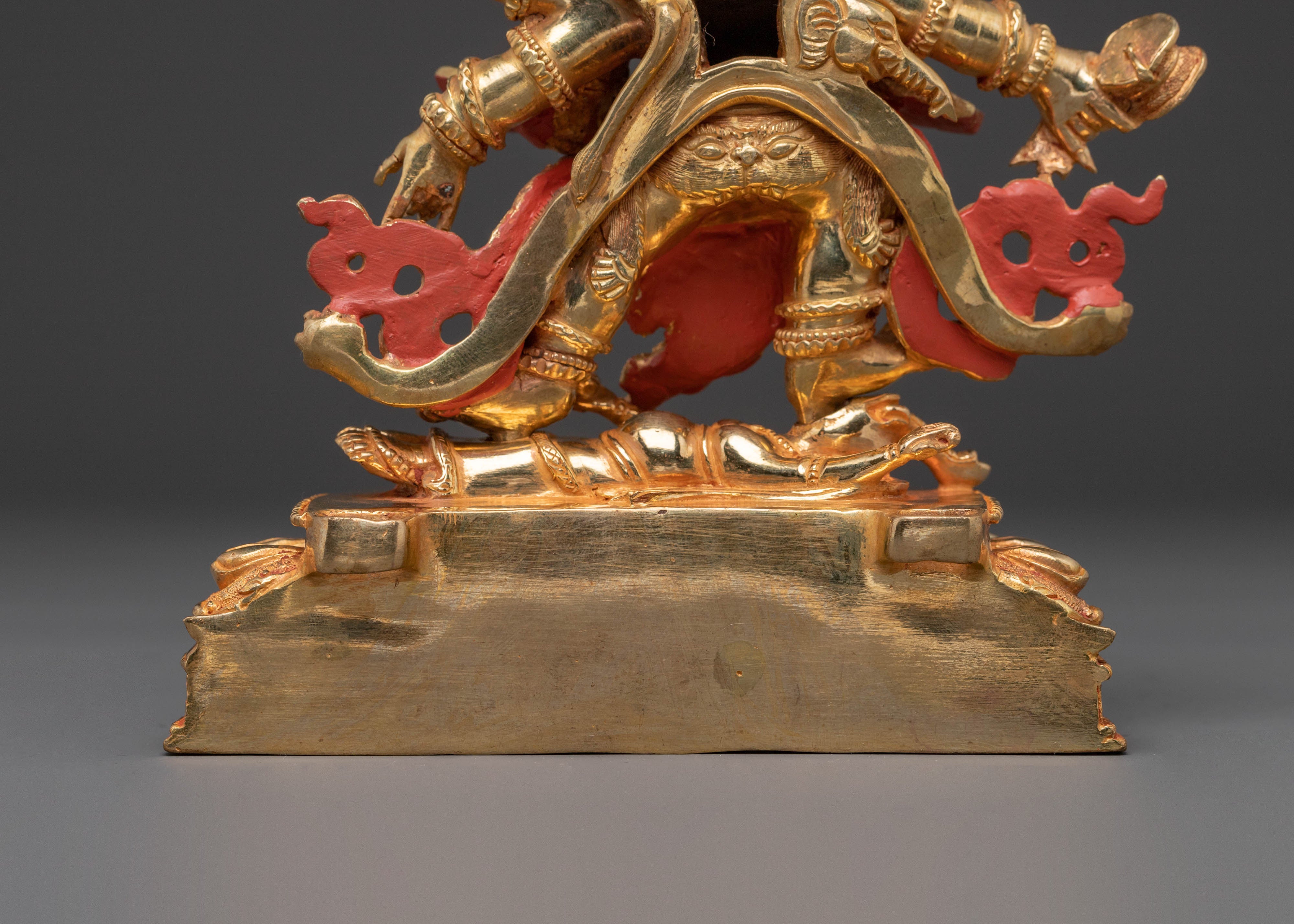 Divine Six-Armed Mahakala Statue – Fierce Protector Sculpture