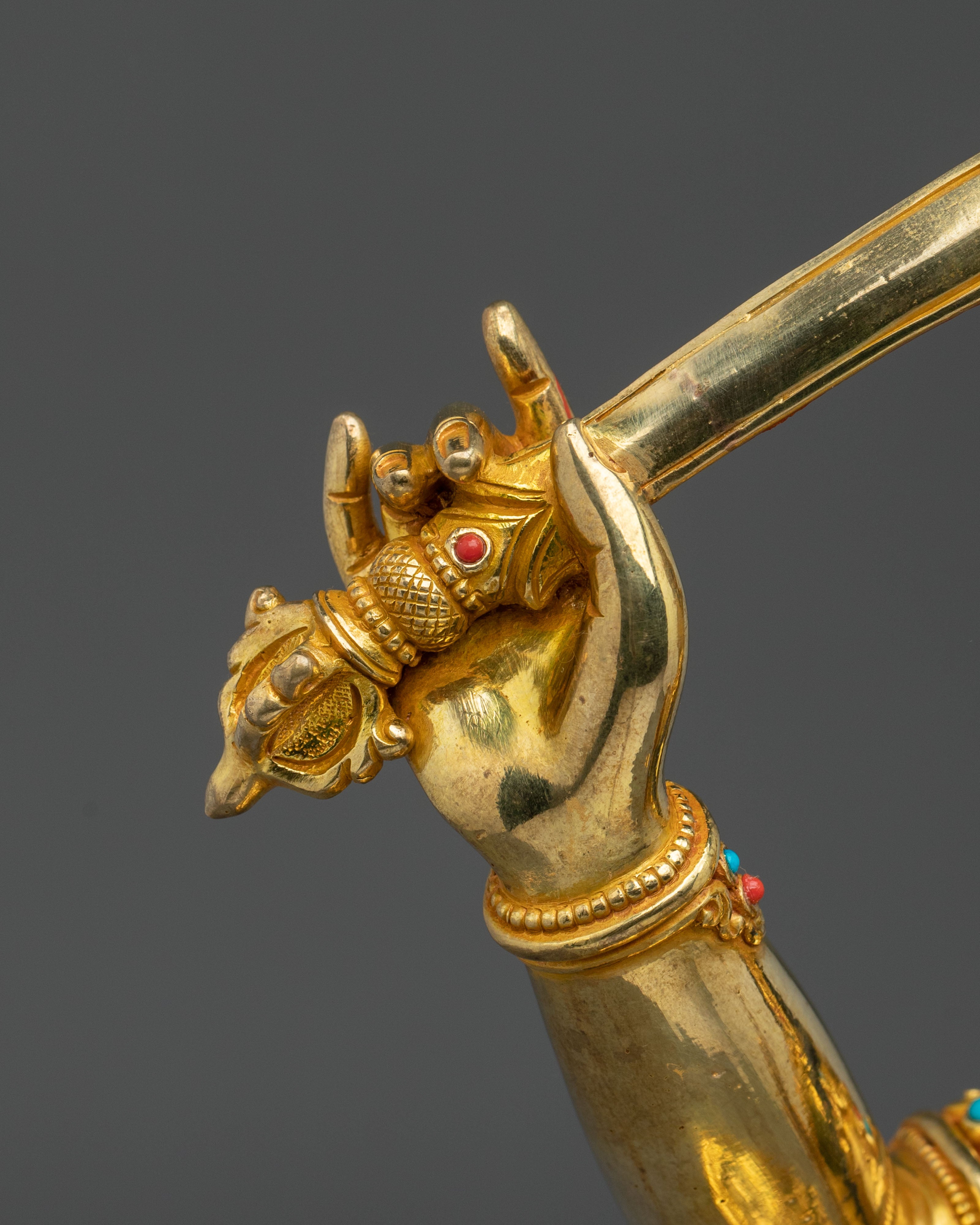 Manjushri Sacred Copper Sculpture | Bodhisattva of Wisdom