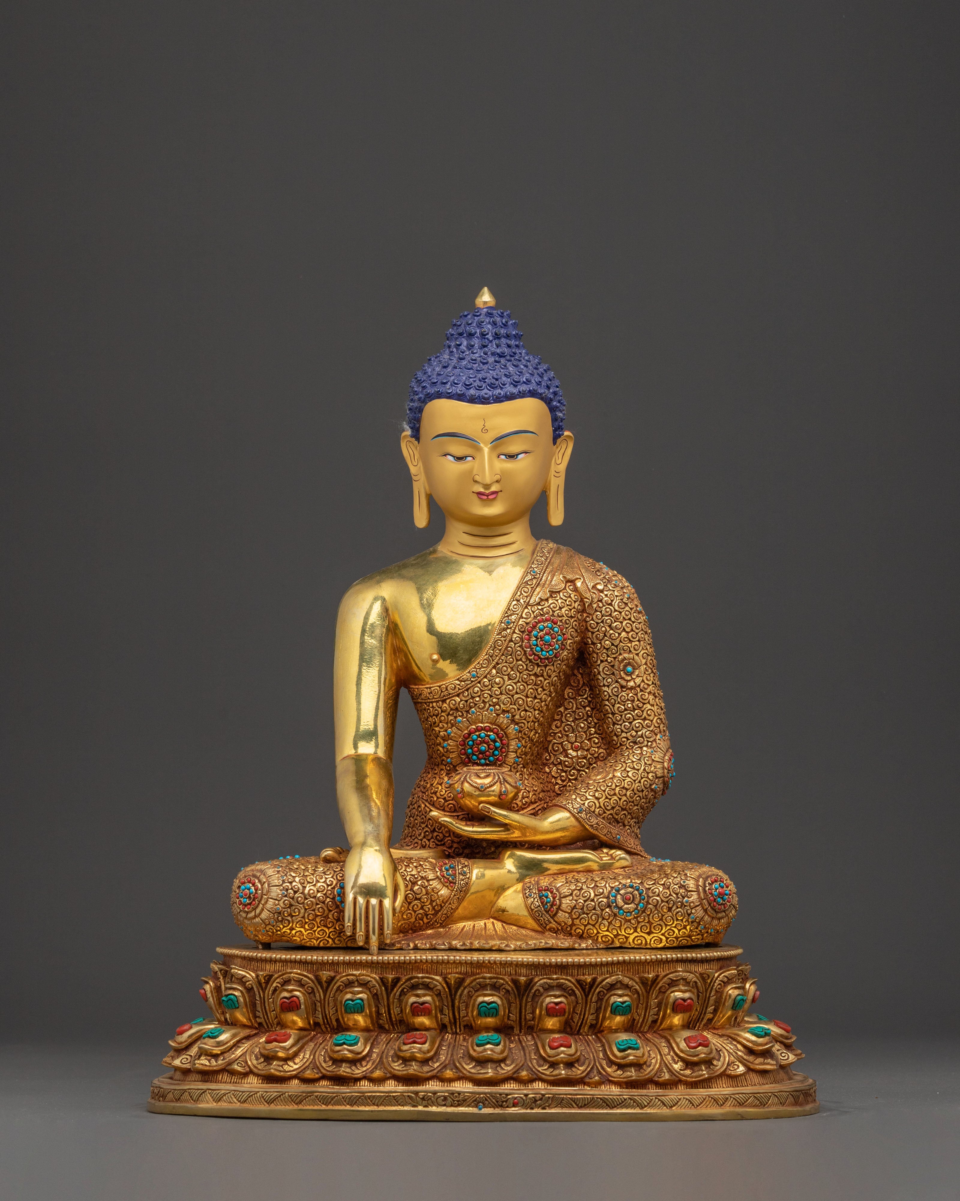 Golden Shakyamuni Buddha Enlightenment Statue