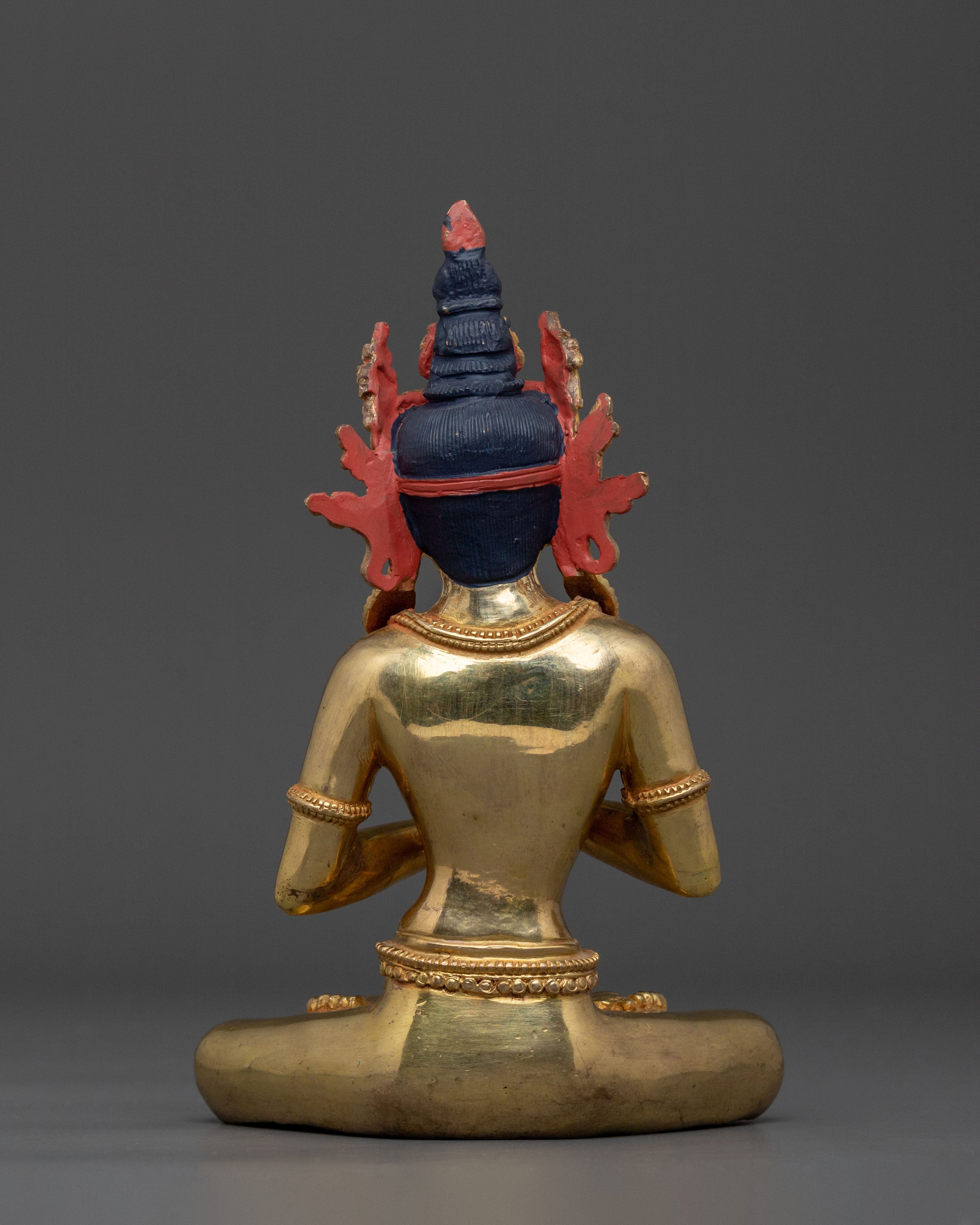 Vairocana Sacred Figurine | 24K Gold Gilded