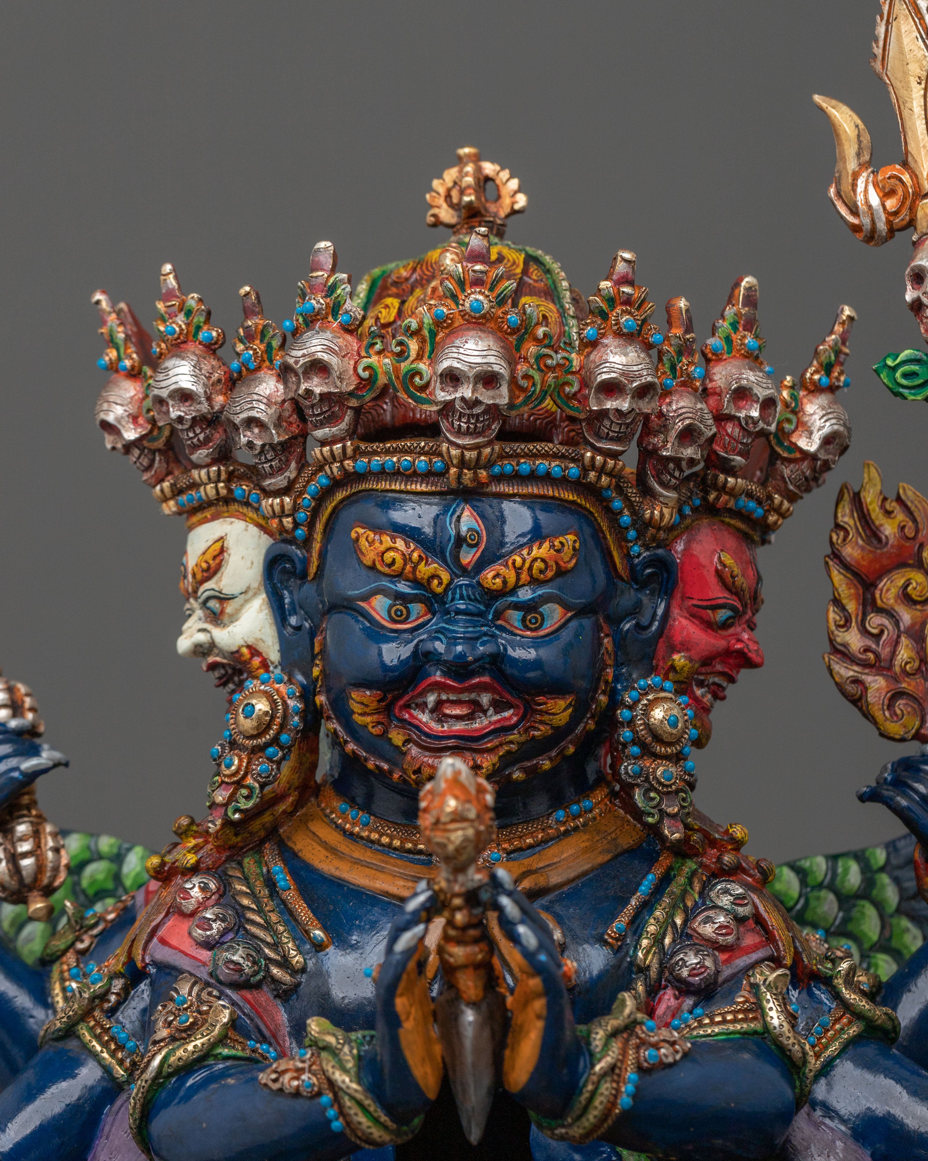 Handmade Vajrakilaya Sacred Sculpture | Home Decor