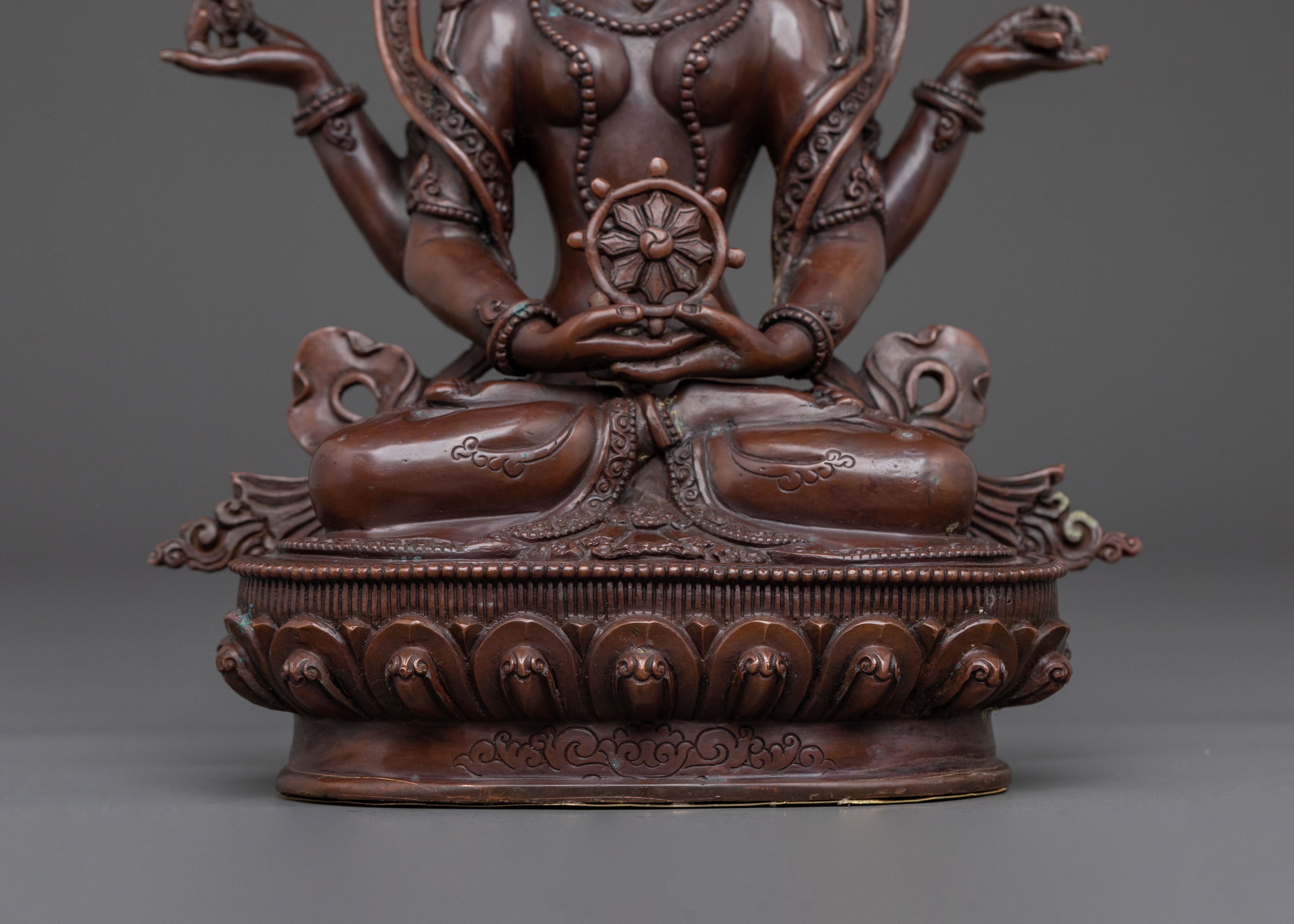 Prajnaparamita Oxidized Statue | Buddhist Shrine