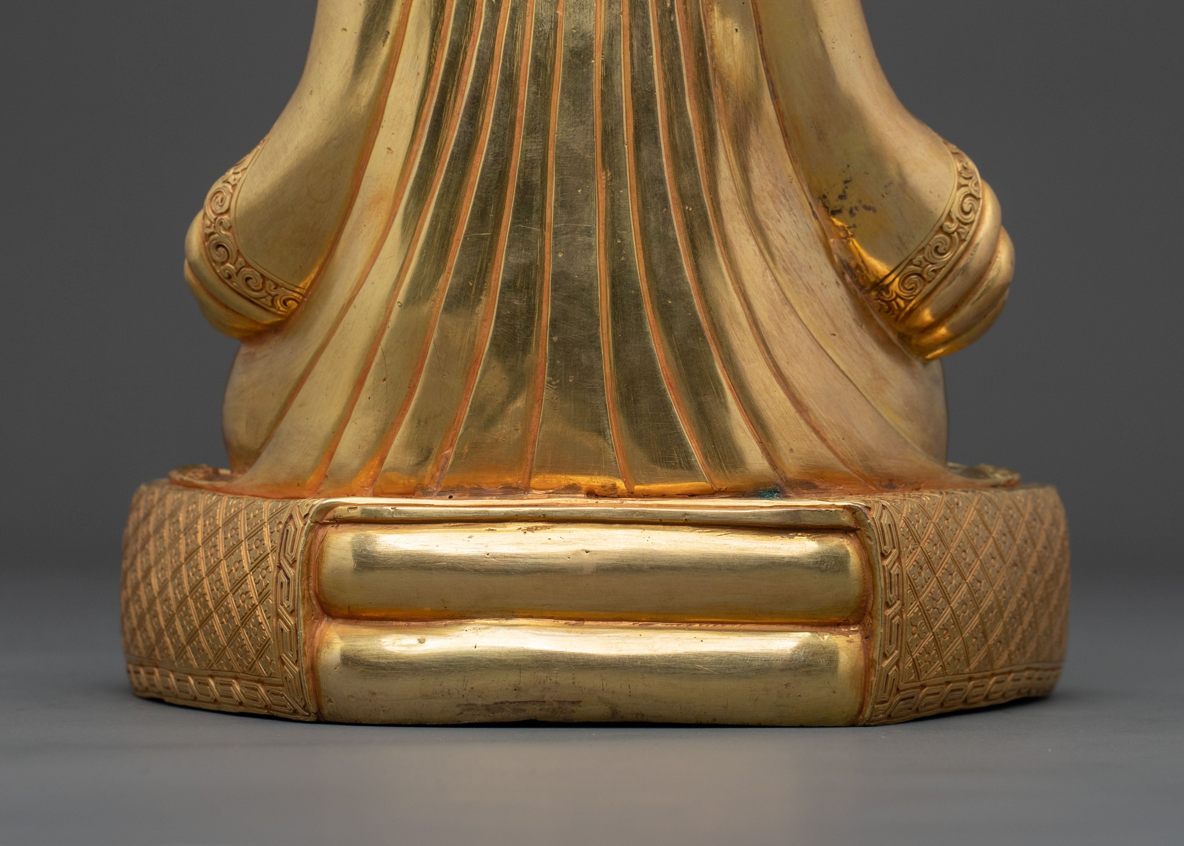 Gampopa Statue | 24K Gold Gilded Figurine