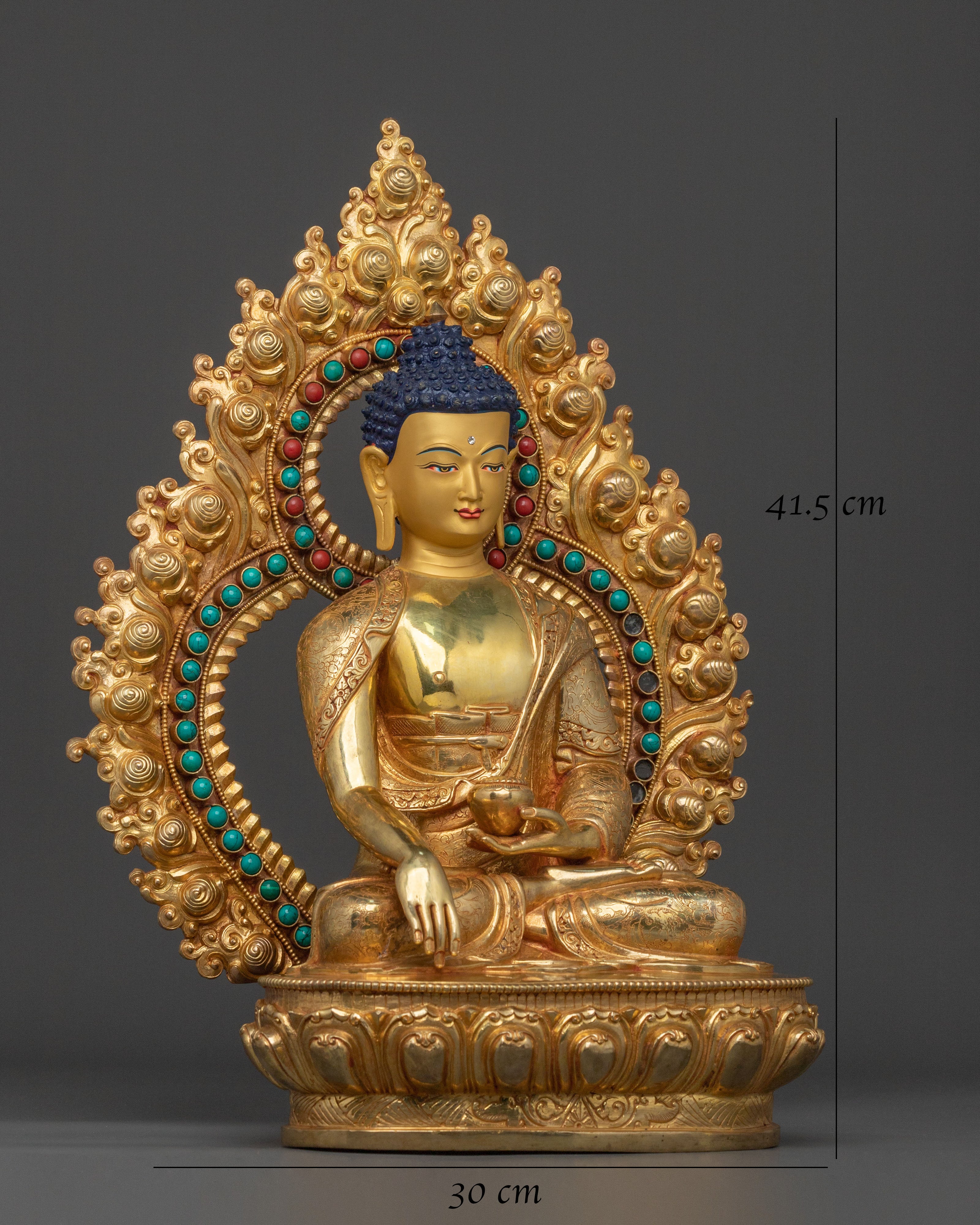 Shakyamuni Buddha Sculpture | Himalayan Figurine