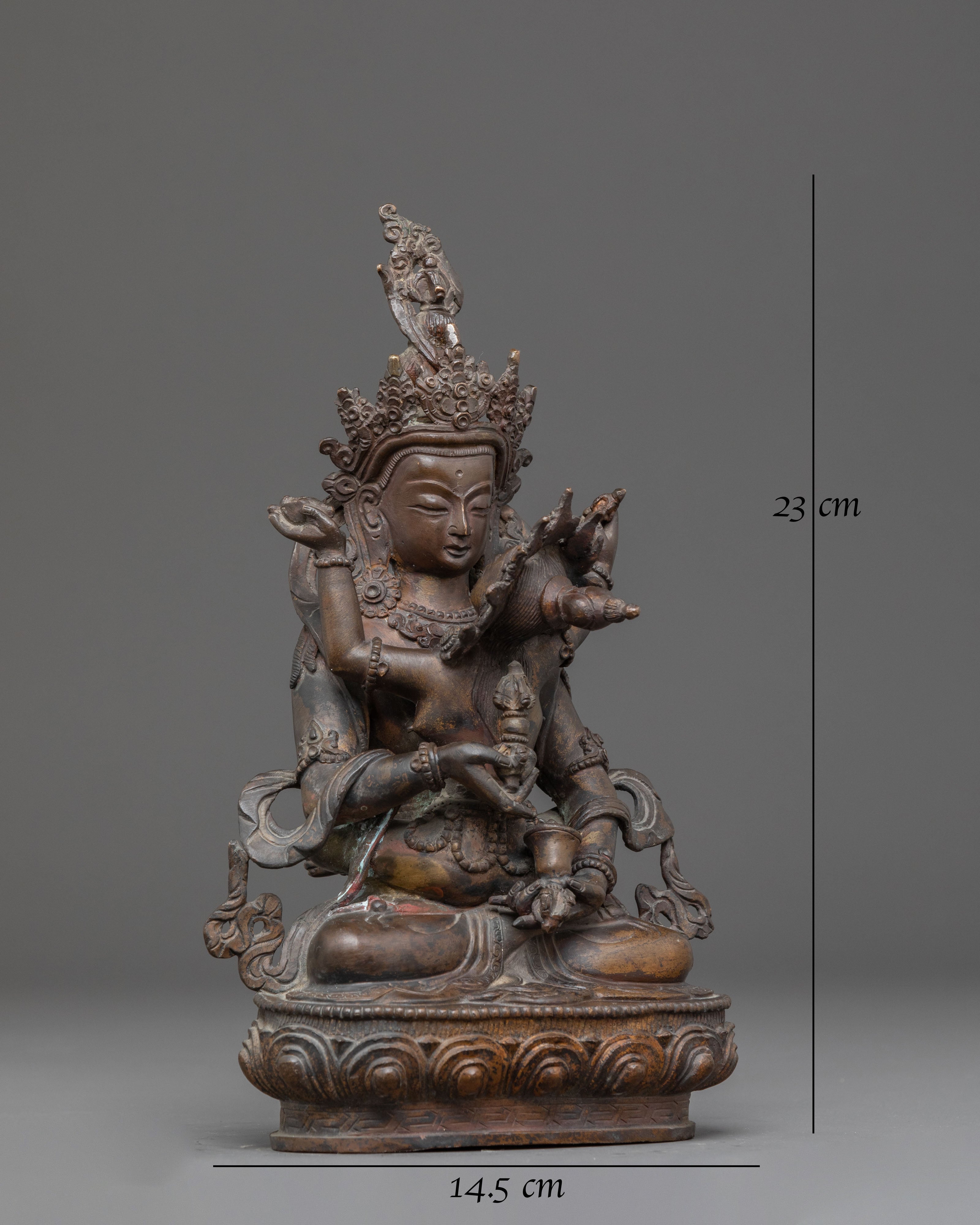 Buddhist Statue of Vajrasattva with Consort
