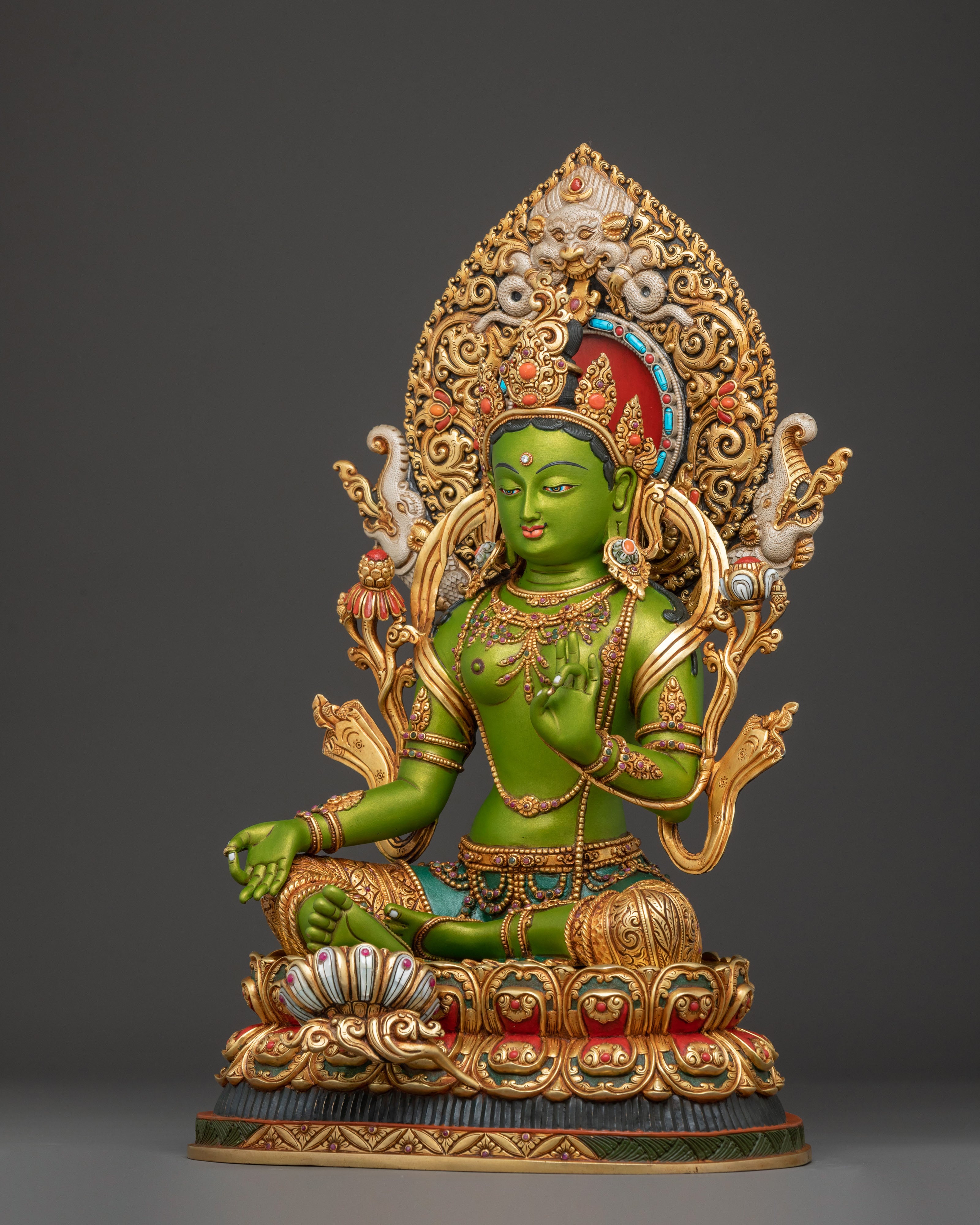 Green Tara Sculpture: Swift Protection