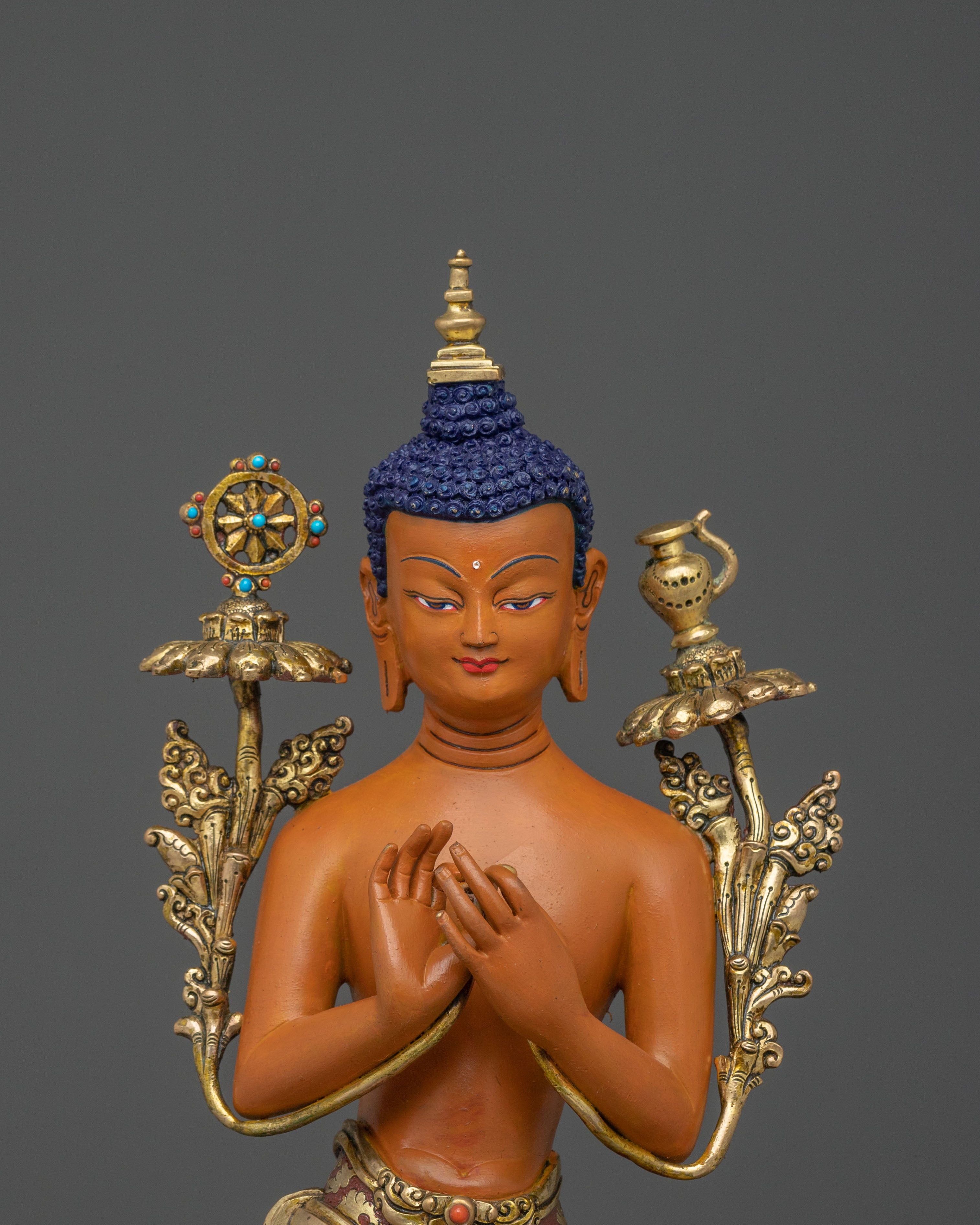 Handmade Maitreya Buddha Sculpture | Tibetan Buddhist Statue