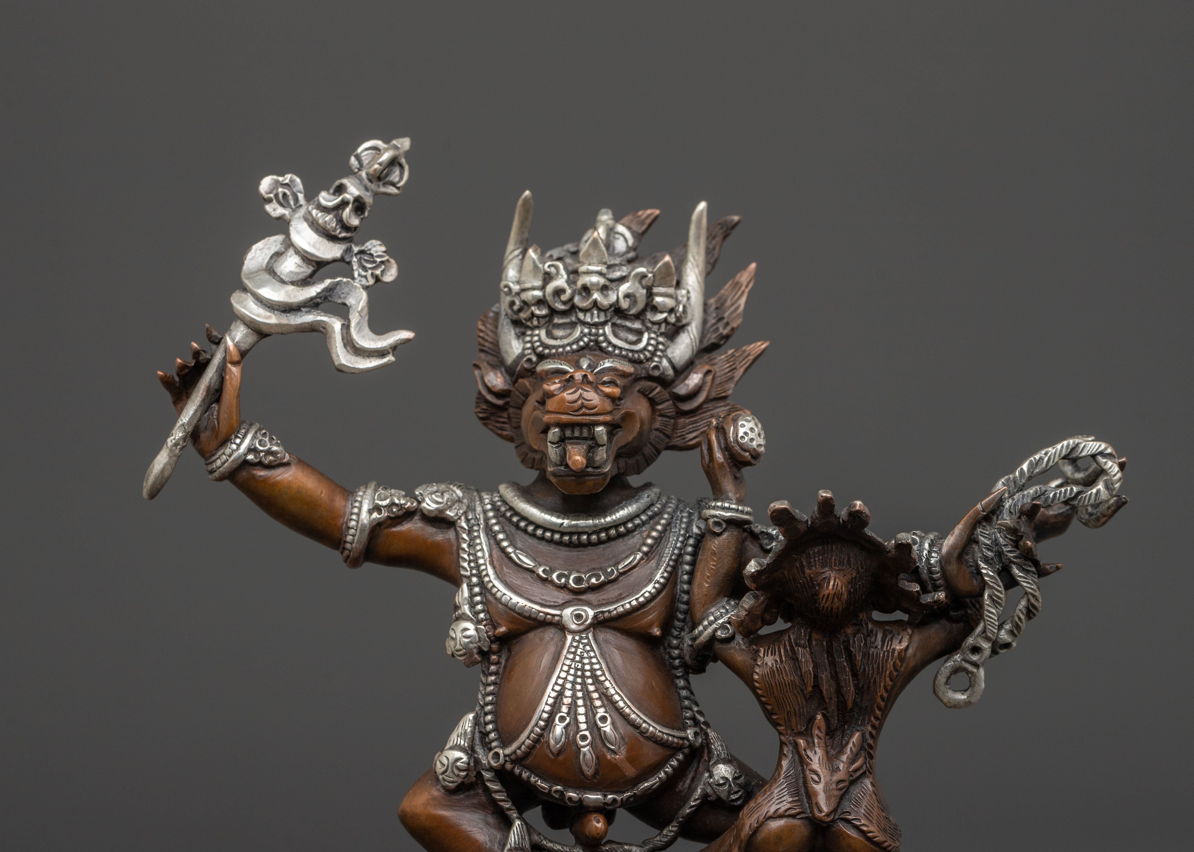 Yama Dharmaraja Statue of Death Conquest | Spiritual Icon