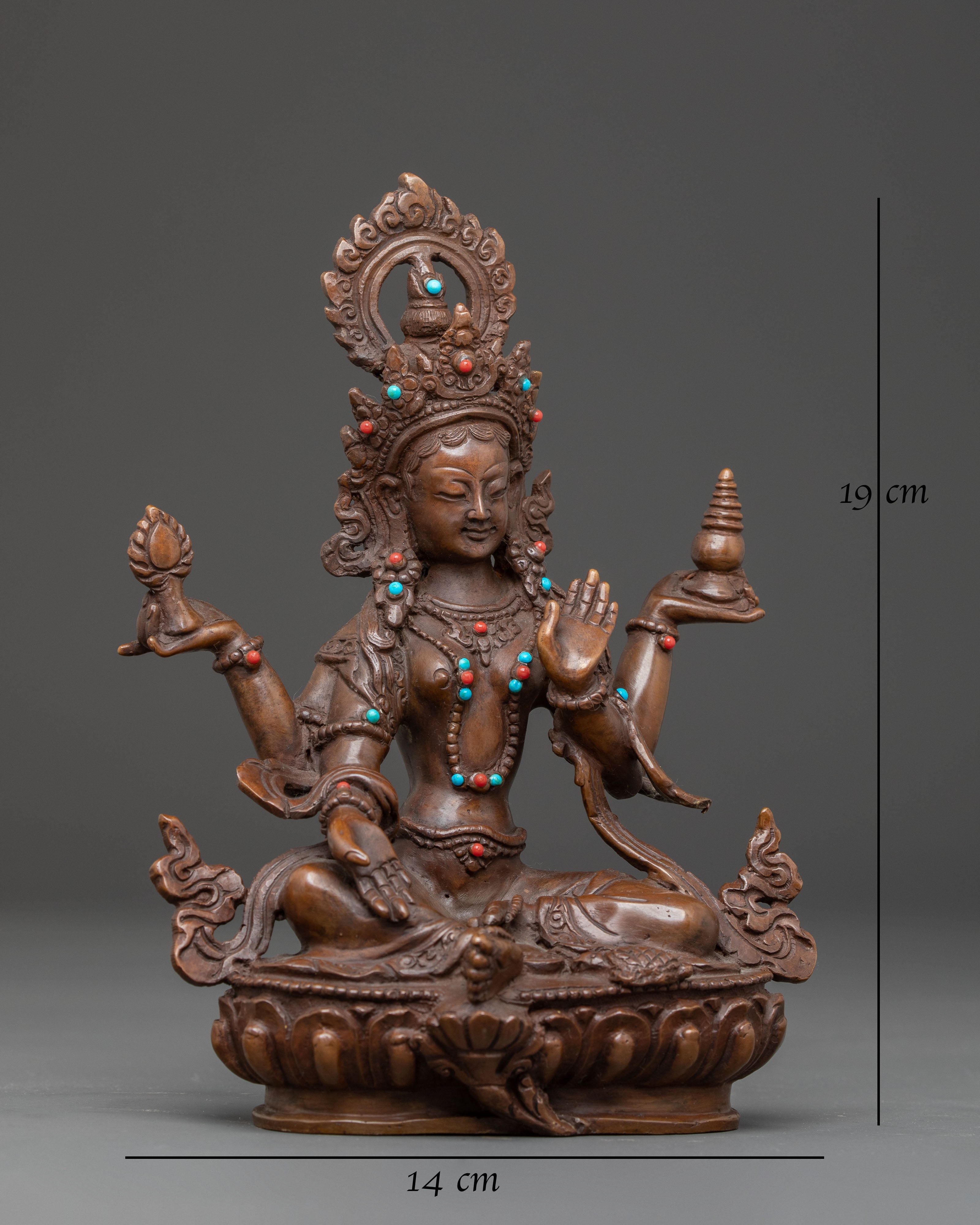 Handcrafted Laxmi Sculpture: The Wealth Goddess