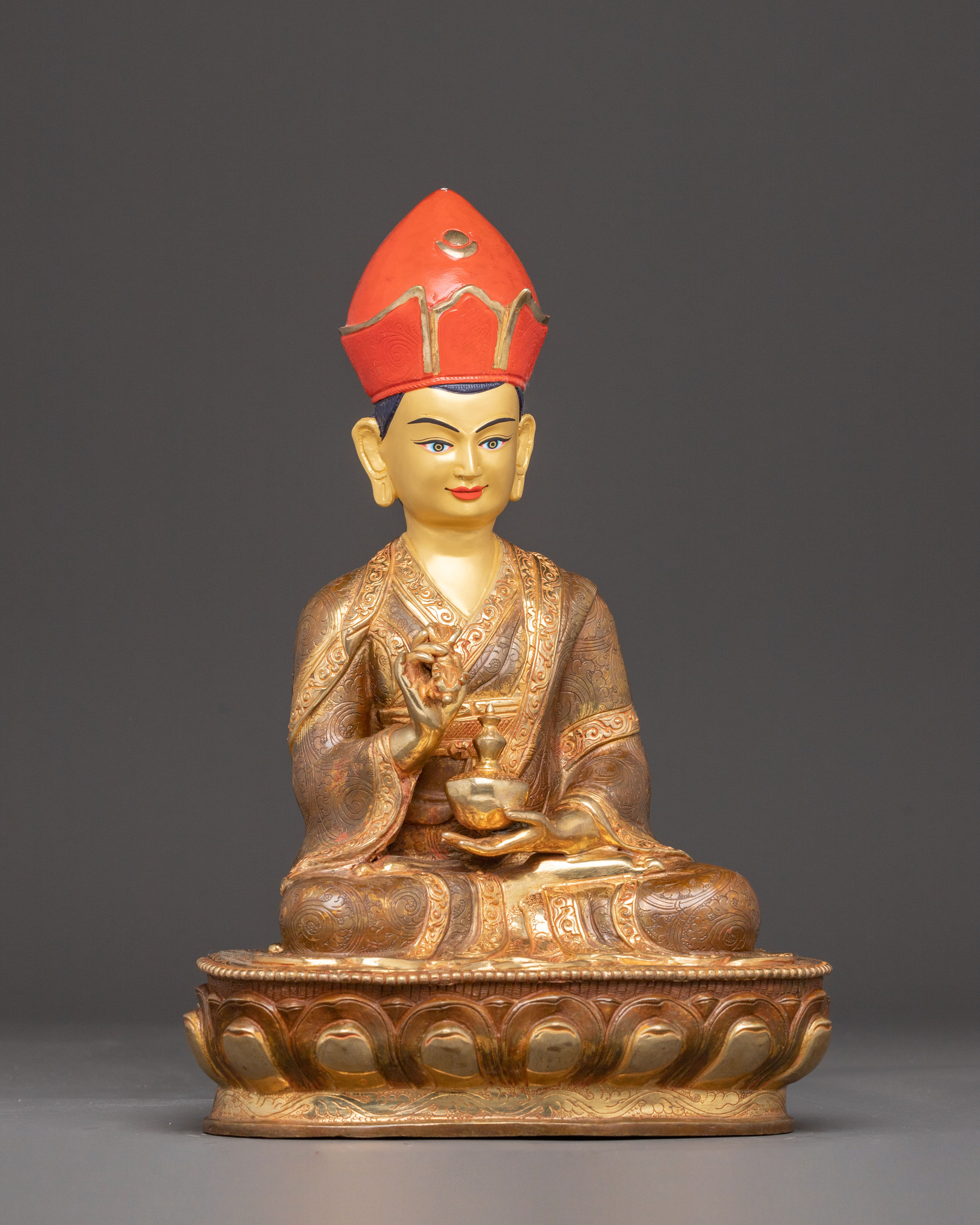 Lineage Masters Statue Set | Long Chengpa, Jigme Lingpa, & Karmapa