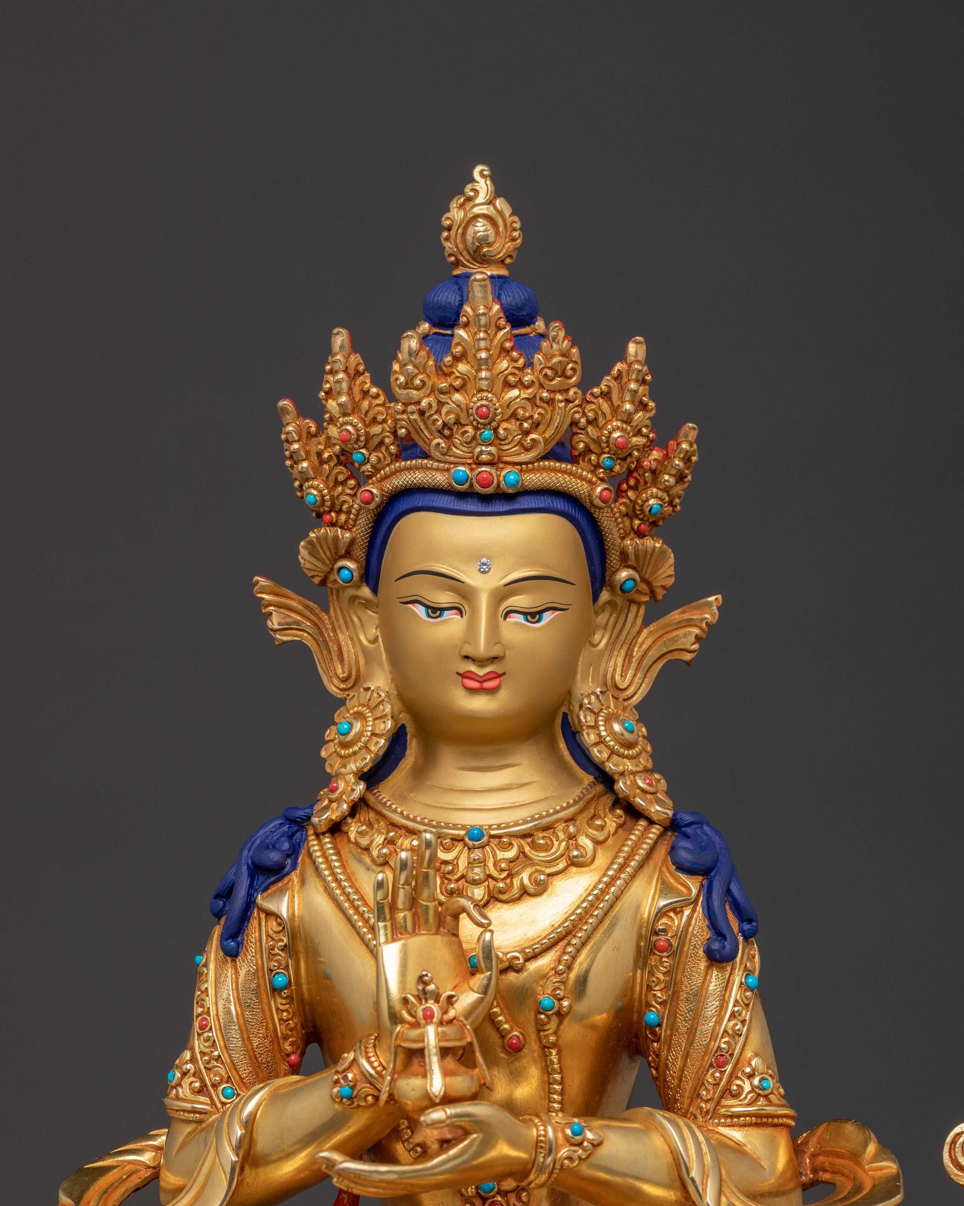 Samantabhadra Golden Statue | Altar Decor