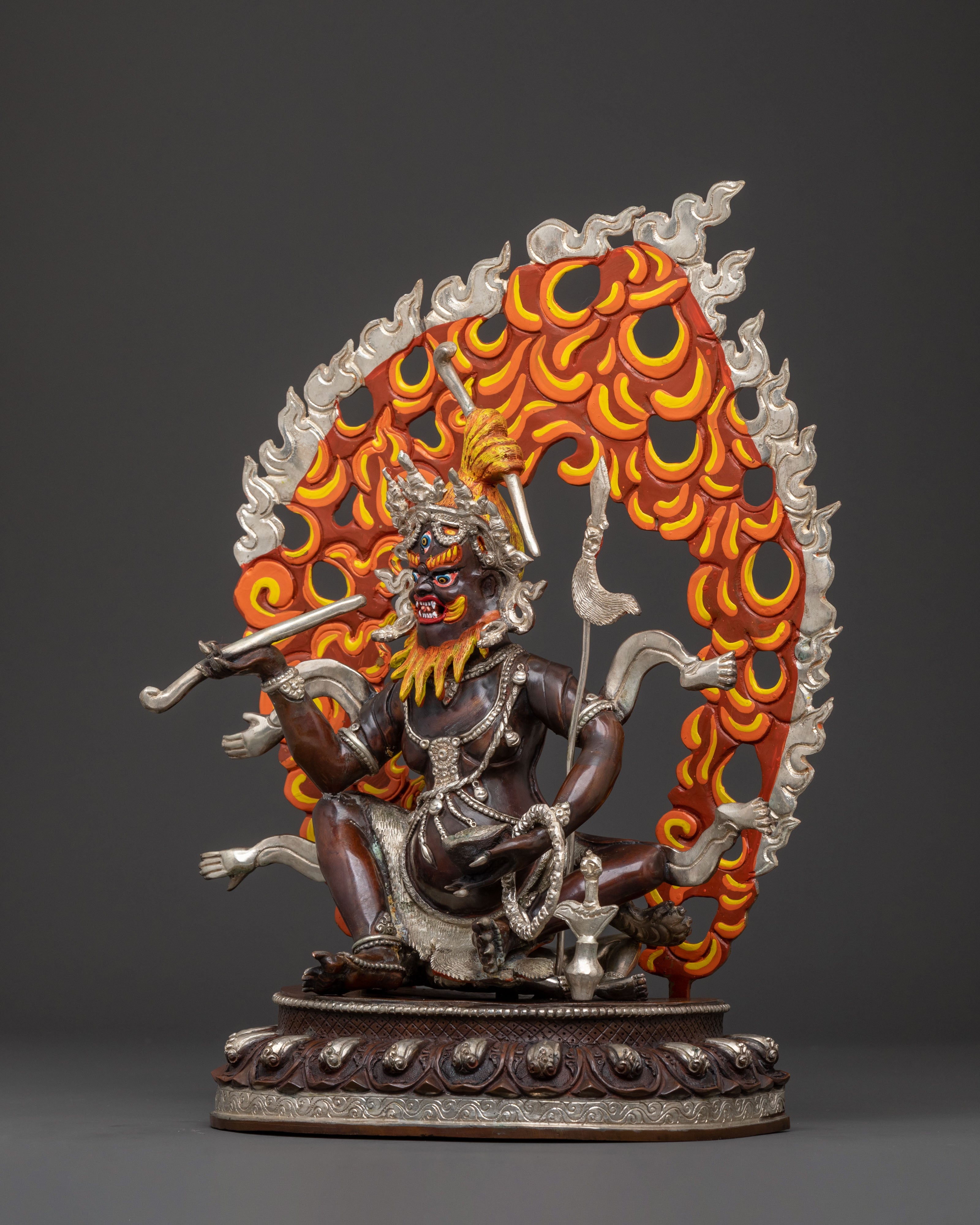 Divine Brahmanrupa Statue | Oxidized Copper Elegance