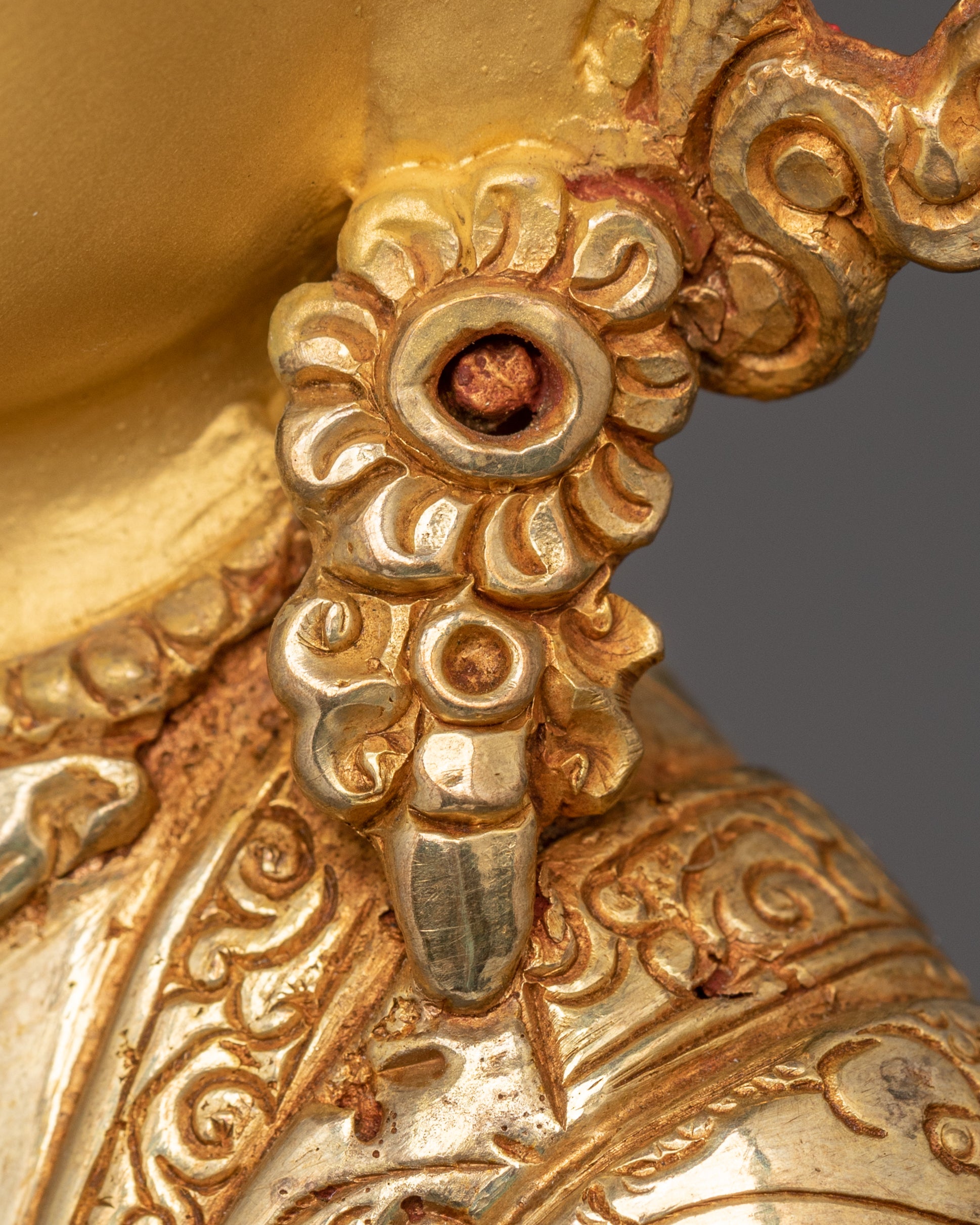 Crown Shakyamuni Buddha Handmade Sculpture | Enlightened Buddha