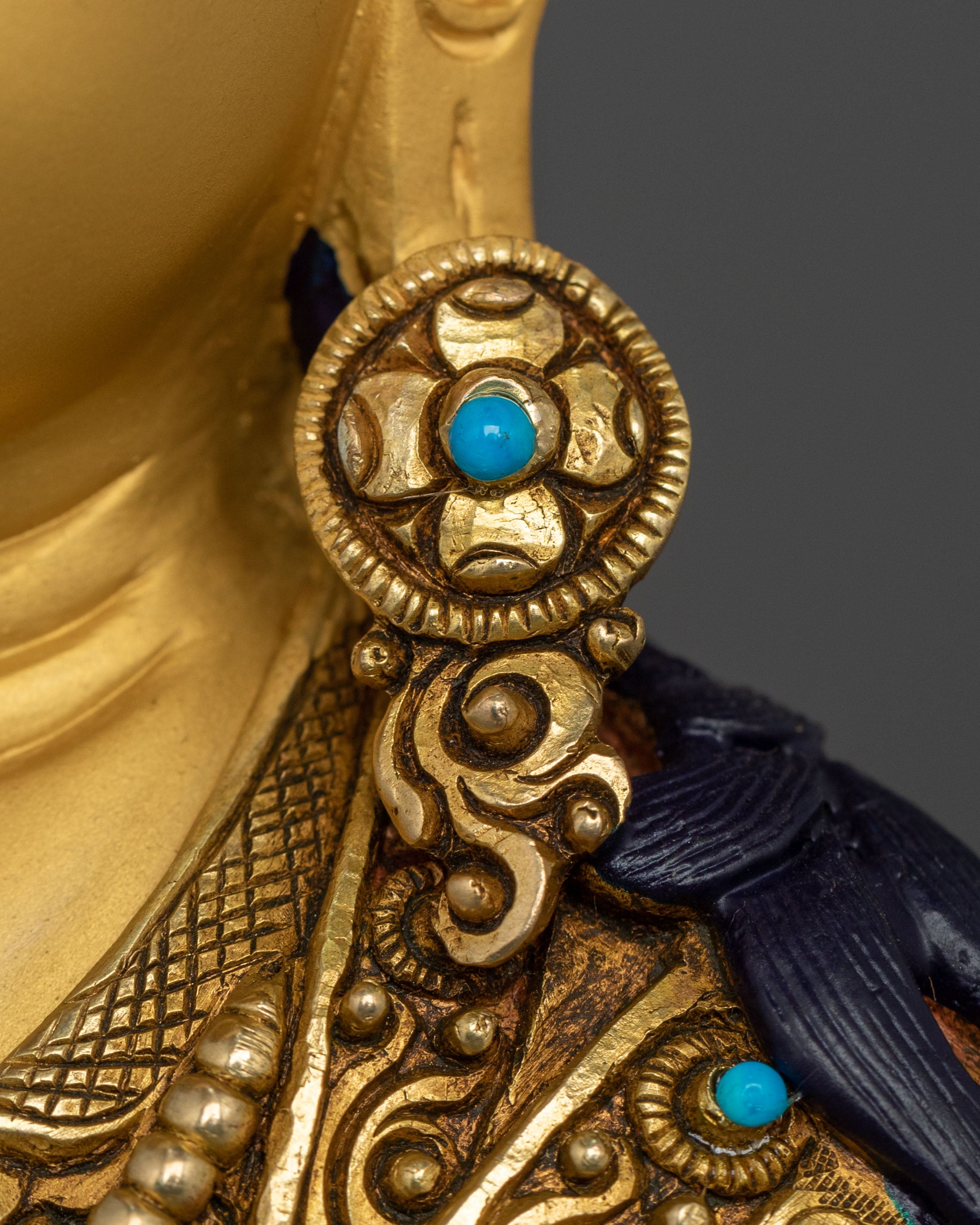 Handmade Guru Rinpoche Figurine | Lotus Born Master