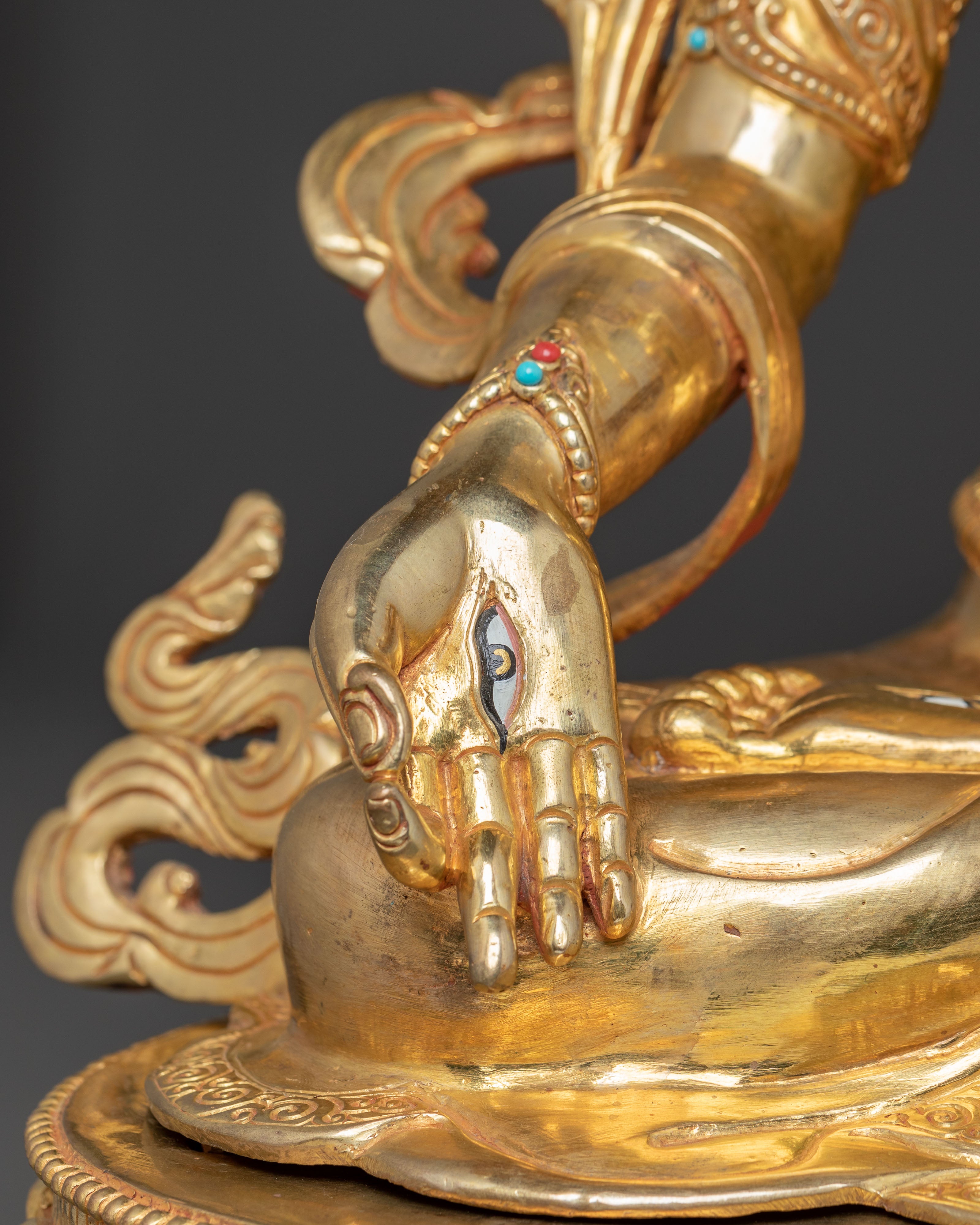 White Tara Golden Statue | The Divine Embodiment of Compassion