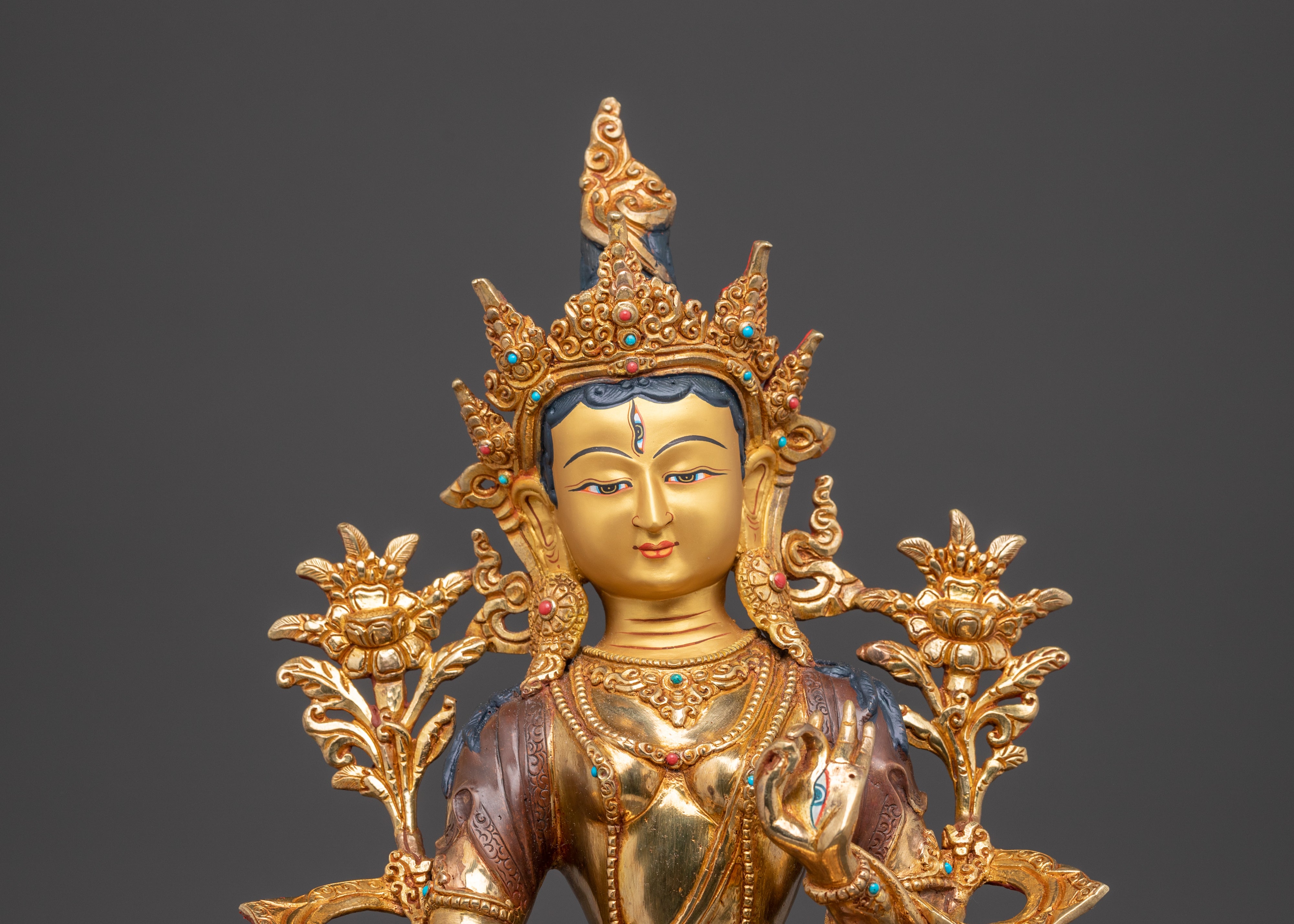 White Tara Statue, Manifestation of Chenrezig | Symbol of Longevity