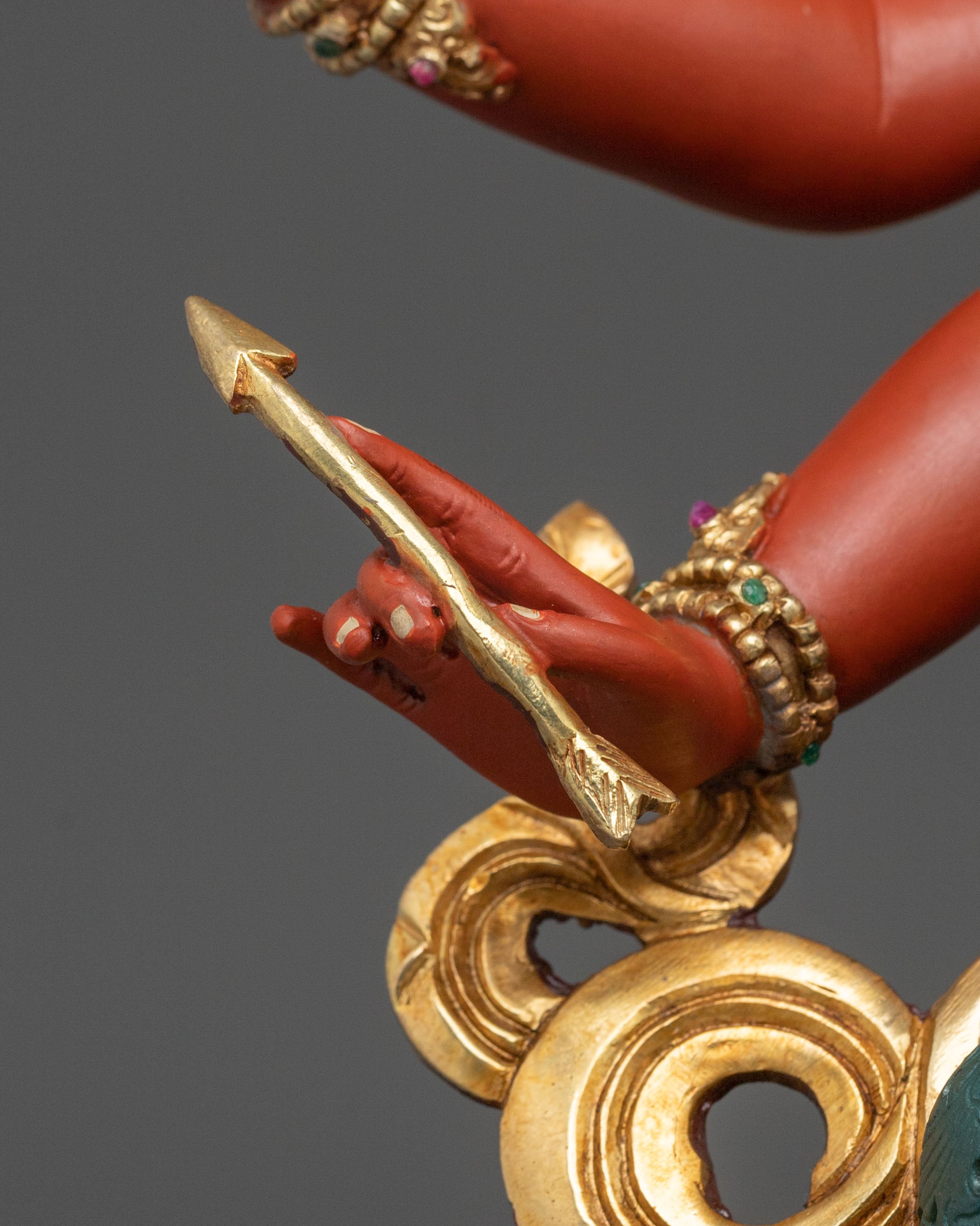 Maha Manjushri Copper Statue | Meditation Altar Decor