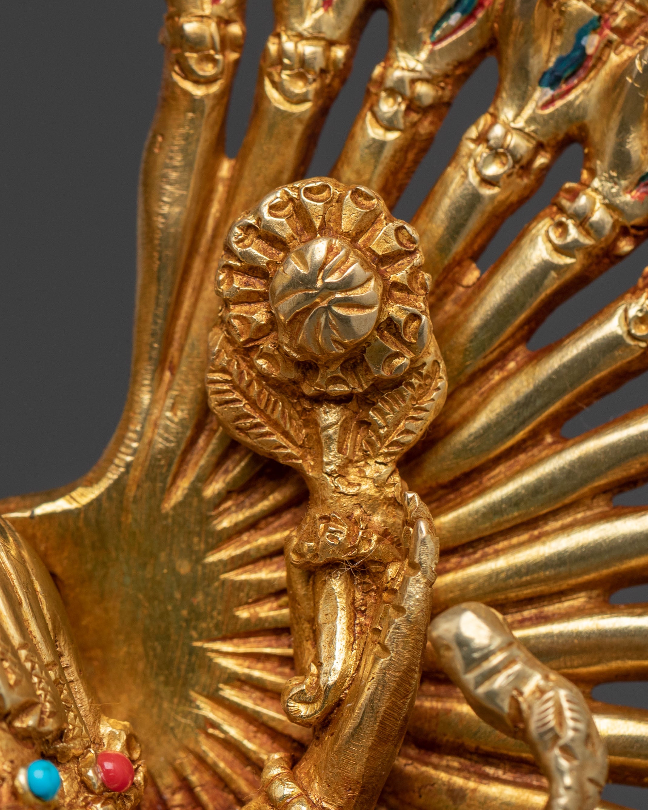 1000 Armed Chenrezig Statue | 24K Gold Gilded Icon