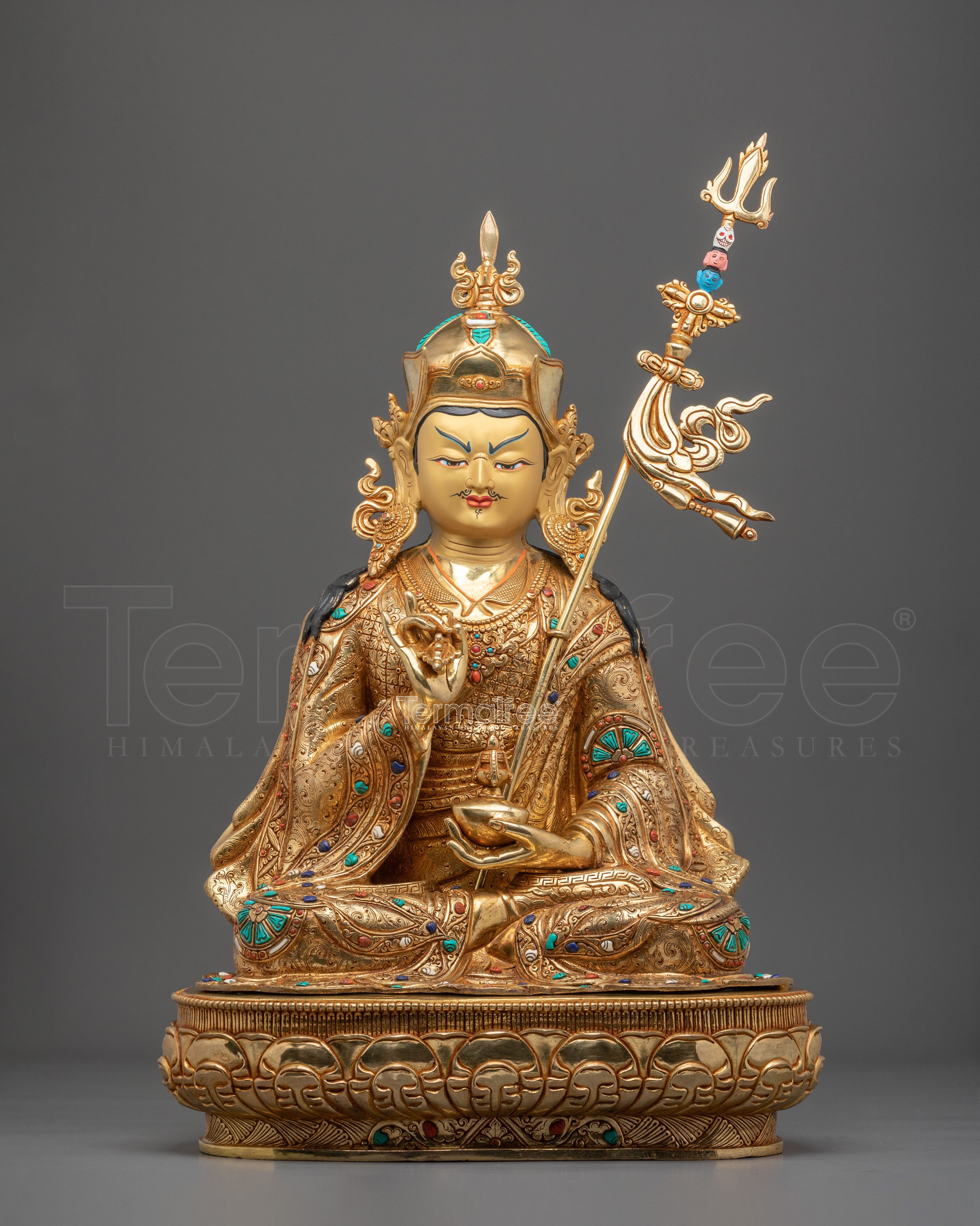 Guru Tsoyke Dorje Copper Figurine | Symbol of Wisdom