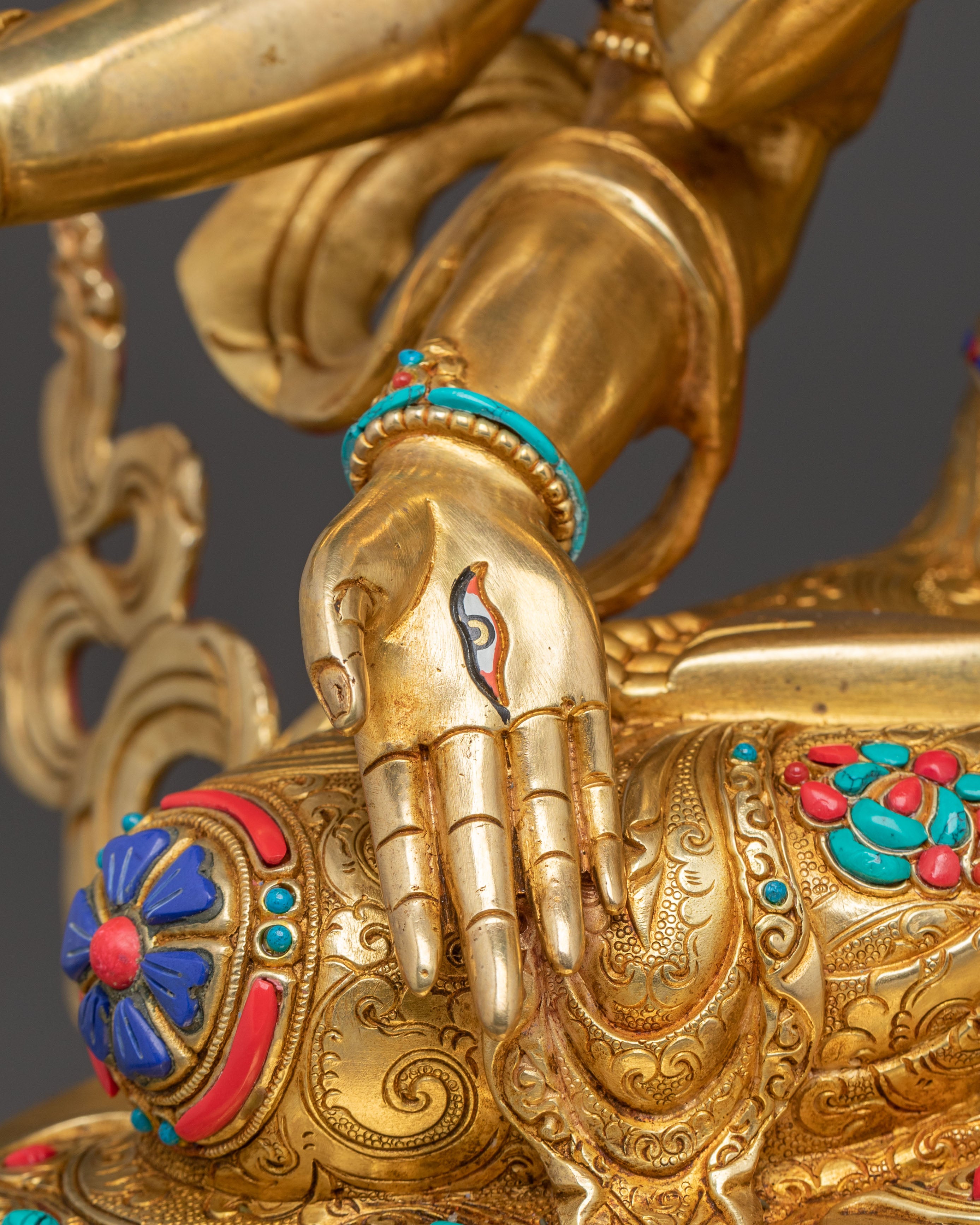 Namgyalma Divine Statue - Exquisite 24K Gold Gilded