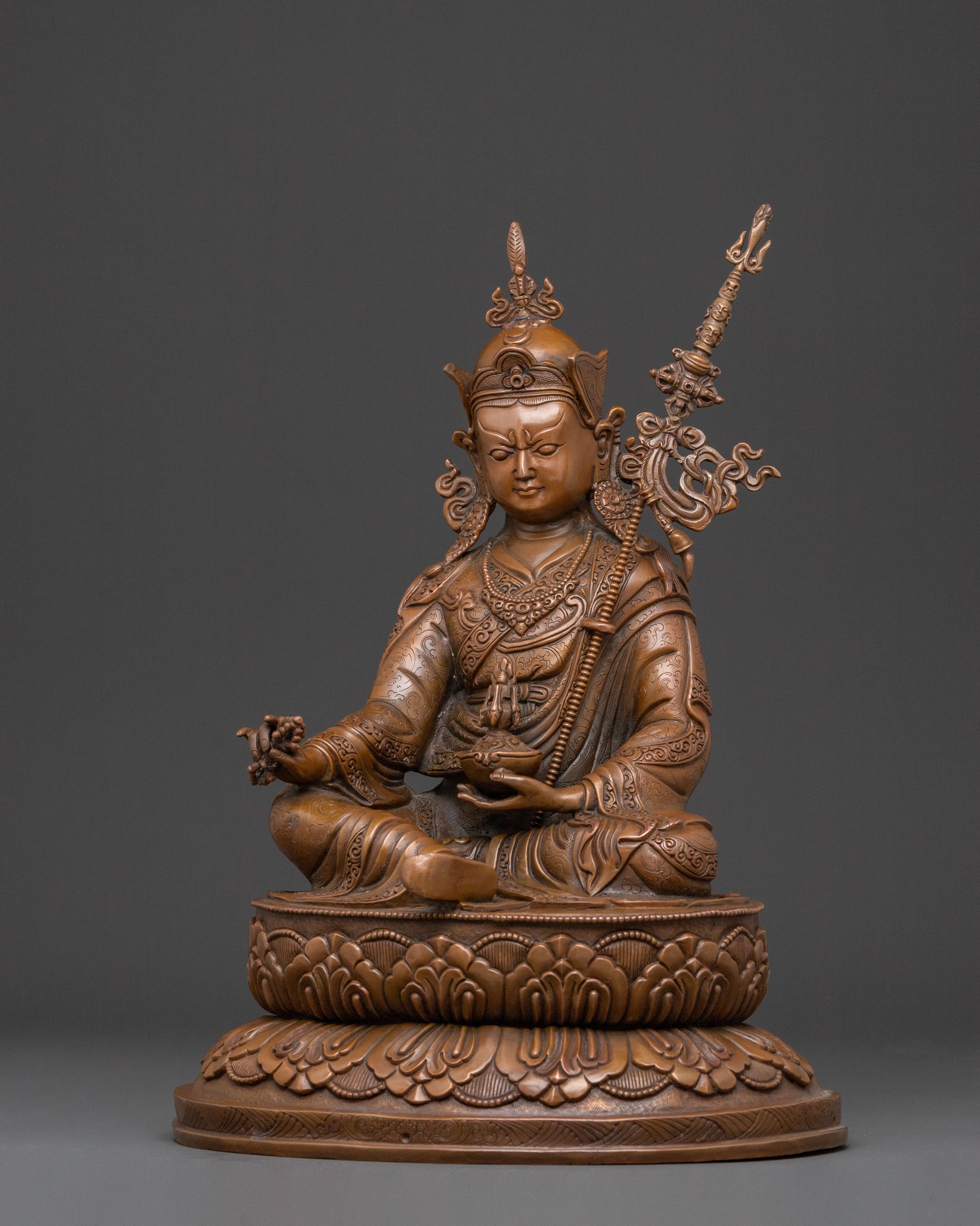 Guru Rinpoche Altar Sculpture | Spiritual Decor