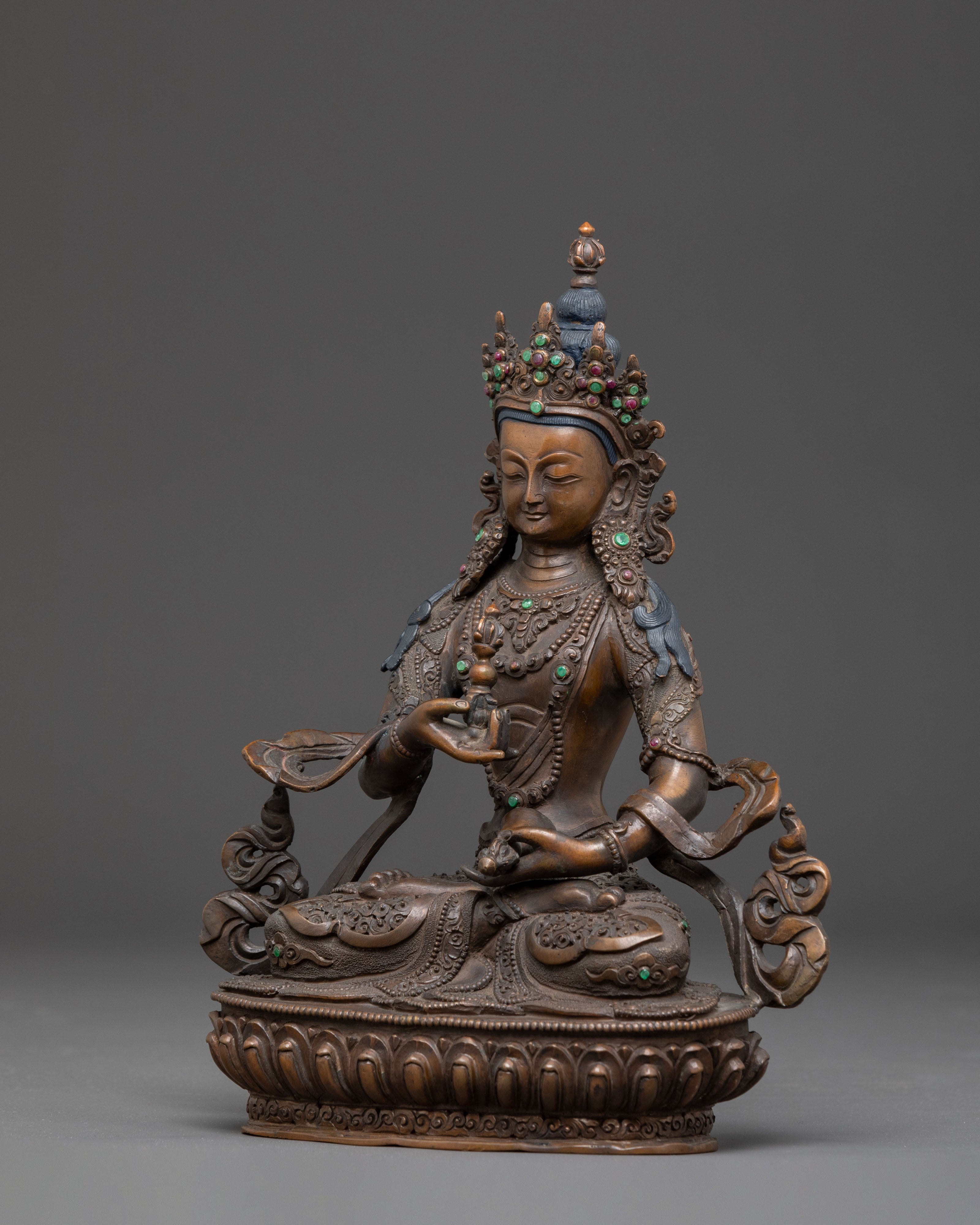 Handcrafted Copper Statue of Vajrasattva | Spiritual Purification