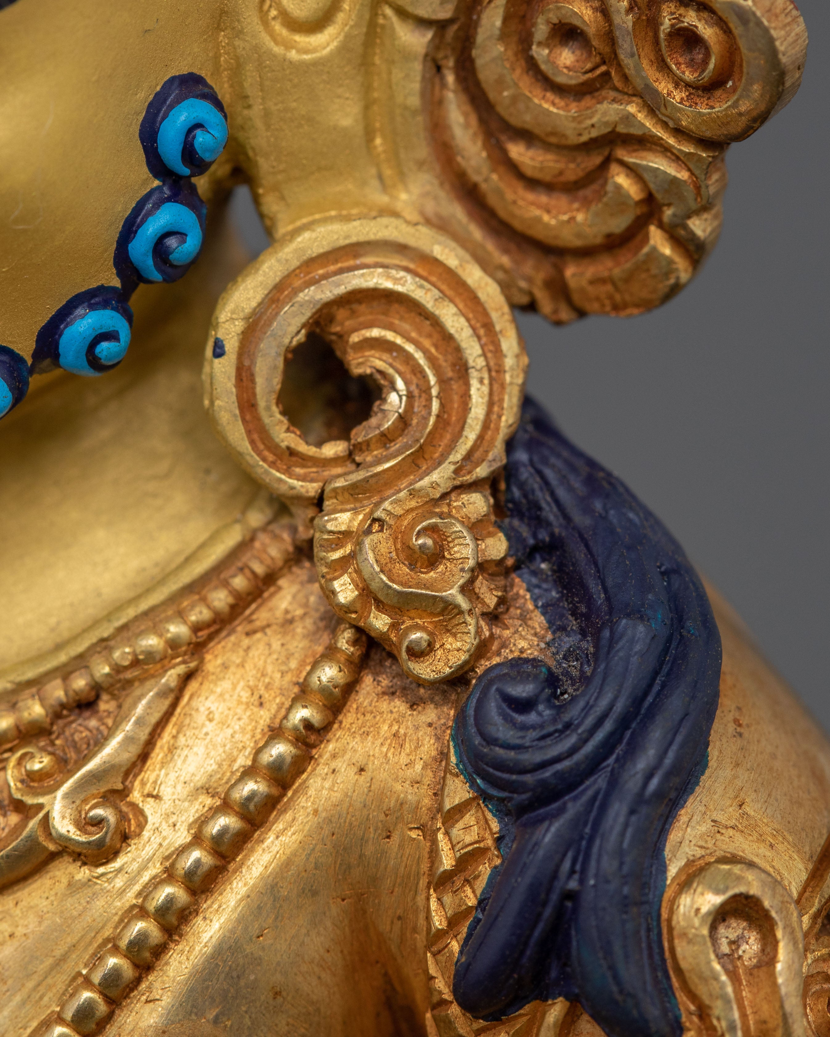 Guardians of Wealth and Prosperity Dzambhala | 24K Gold Gilded Sculpture