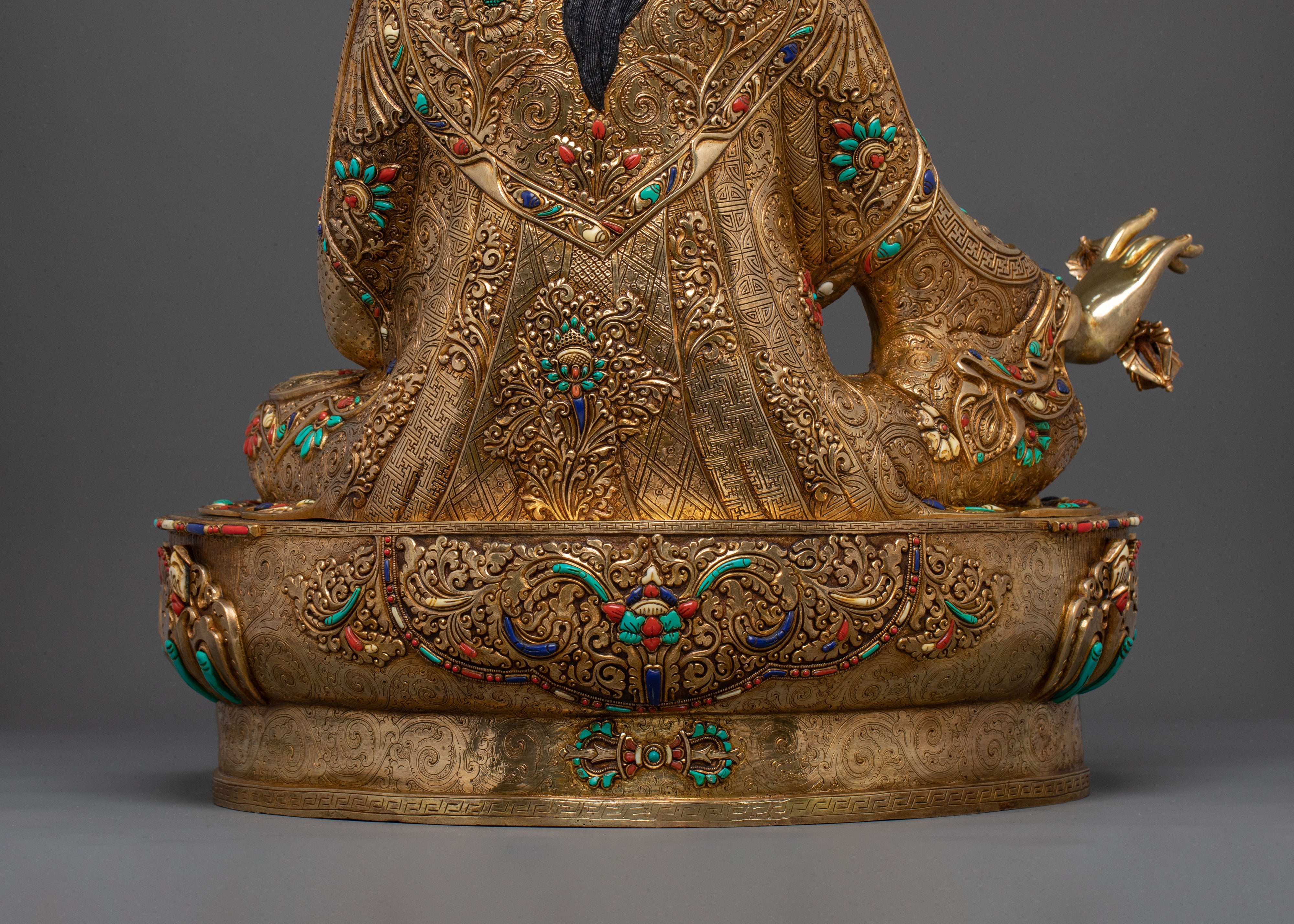 Guru Rinpoche Statue With Consort | Sacred Set