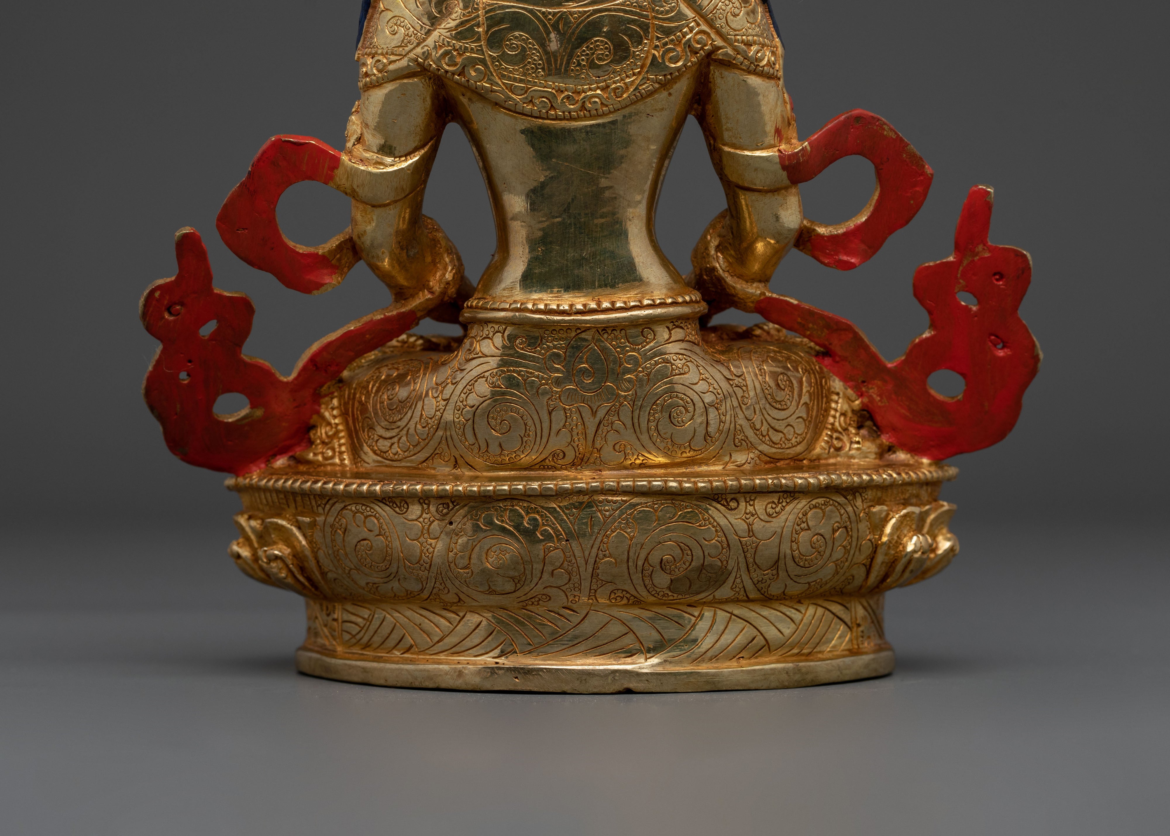 Amitayus Fire Gold Gilded Figurine | Home Decor