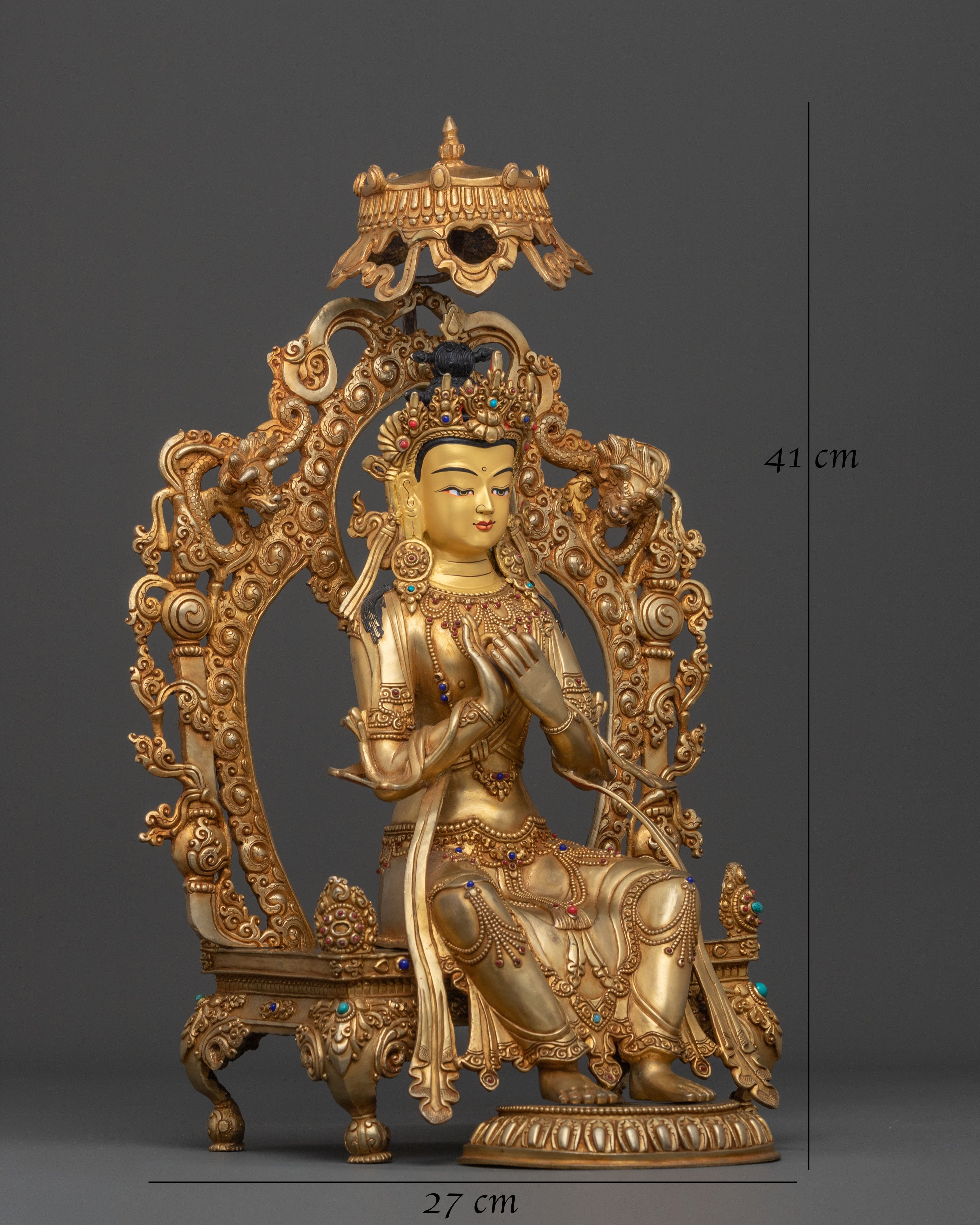 Buddha from Future Maitreya Statue in Pure 24K Gold