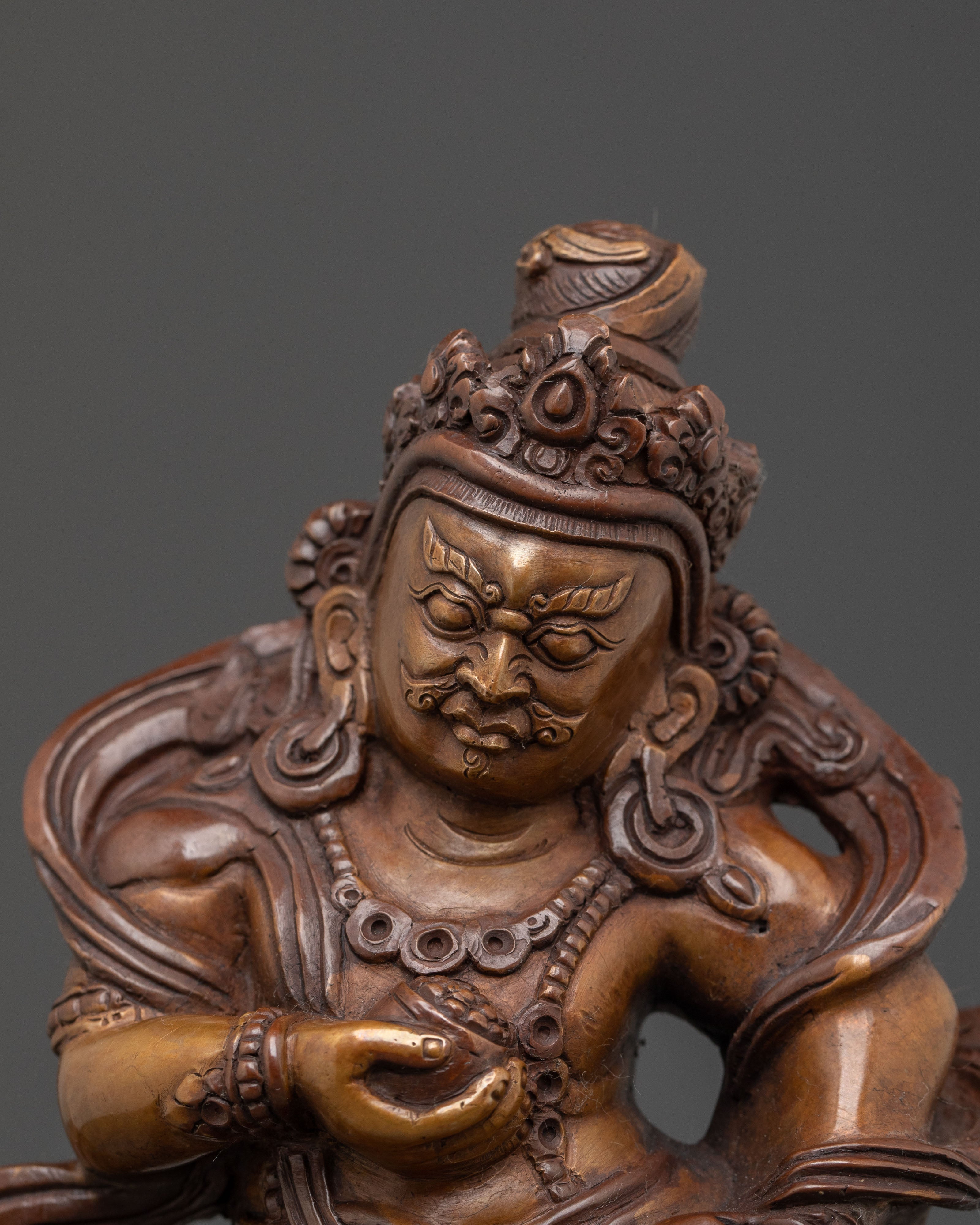 Handcrafted Dzambhala Spiritual Statue | Wealth Deity