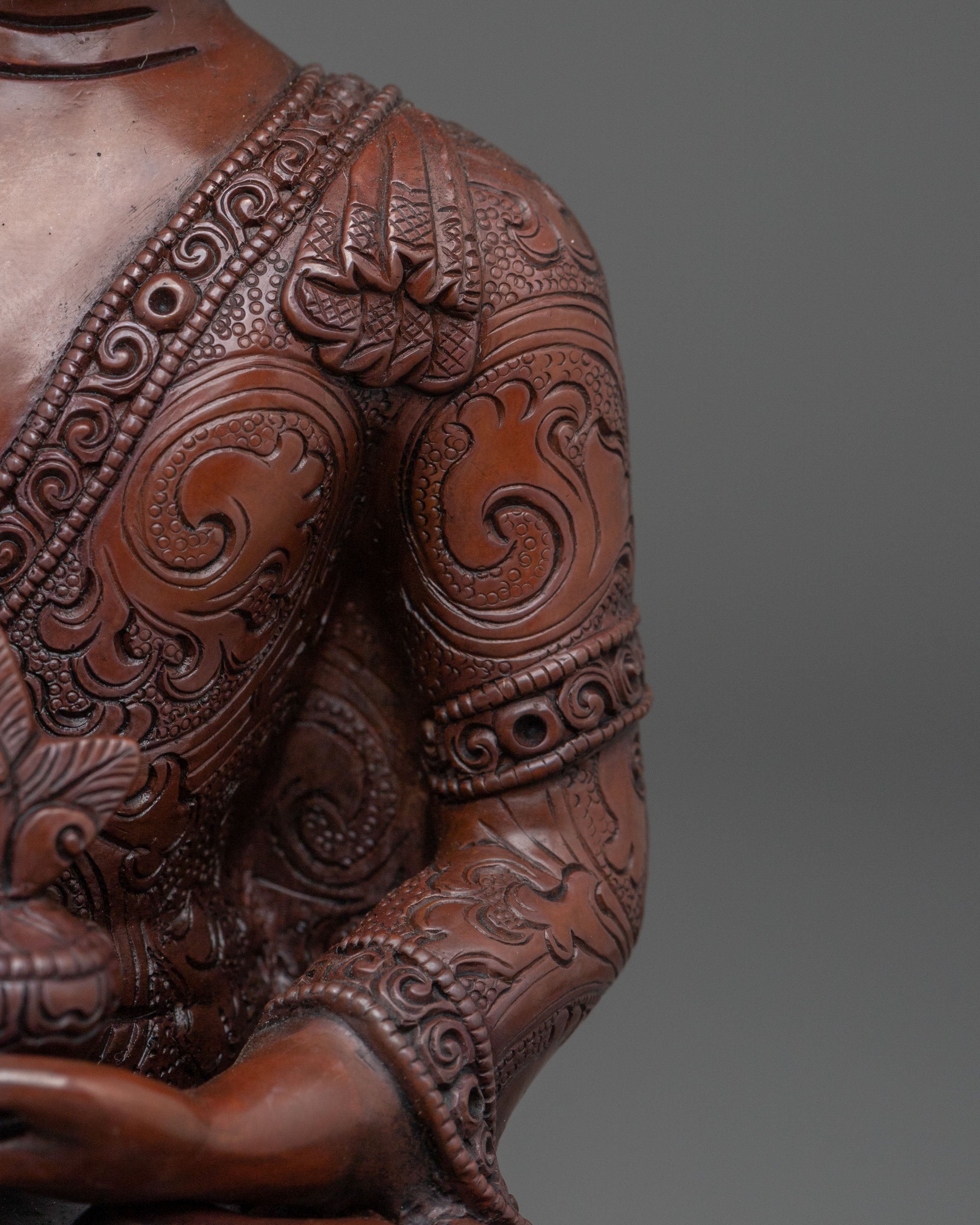 24K Gold Gilded Medicine Buddha Figurine | Home Decor