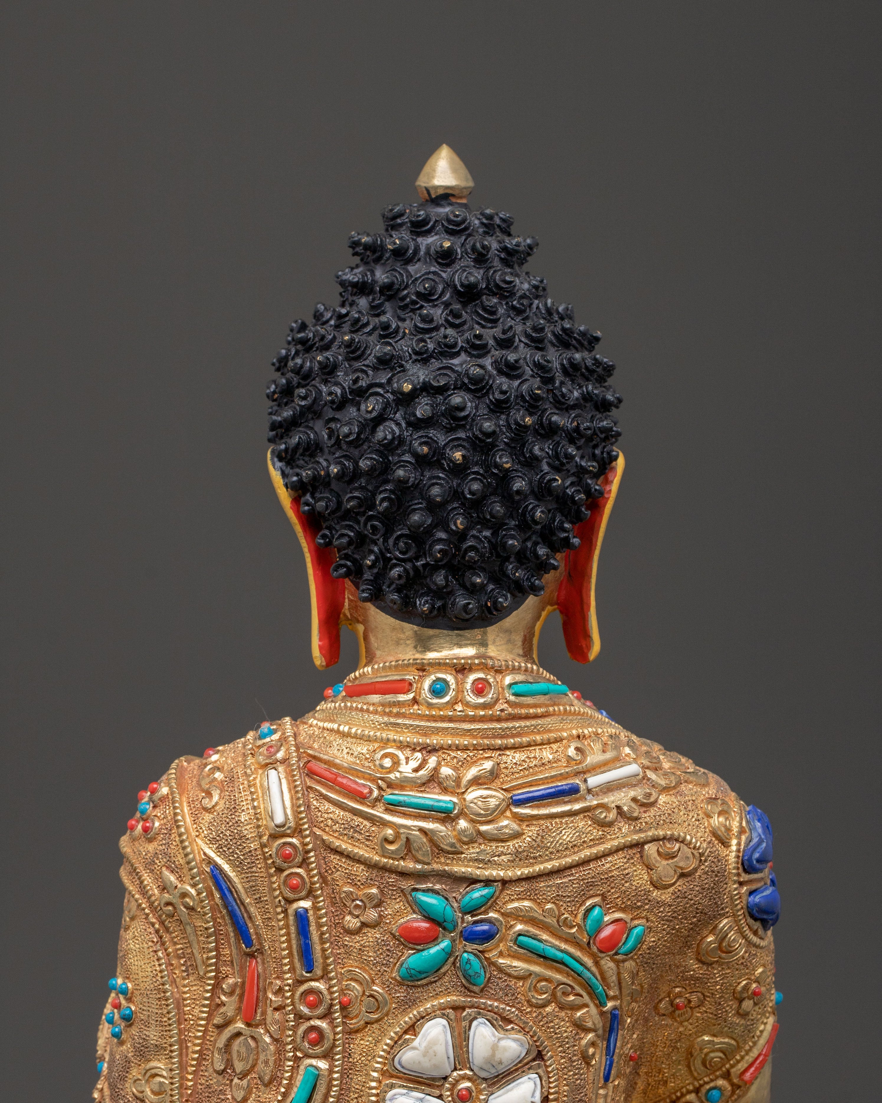 Shakyamuni Buddha: 24K Gold Gilded Enlightenment Idol