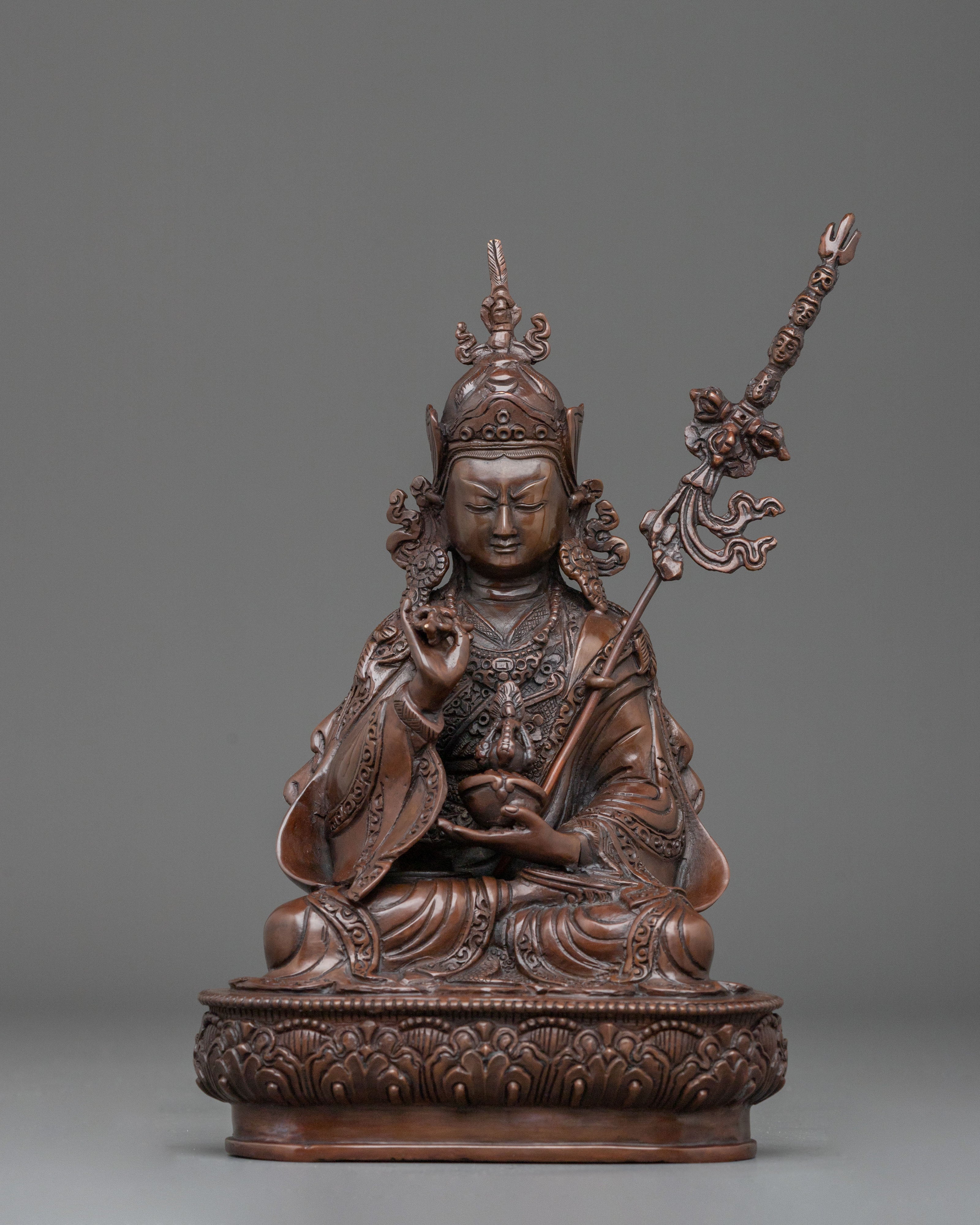 Guru Tsokye Dorje Sacred Buddhist Figurine: Lotus Born Master