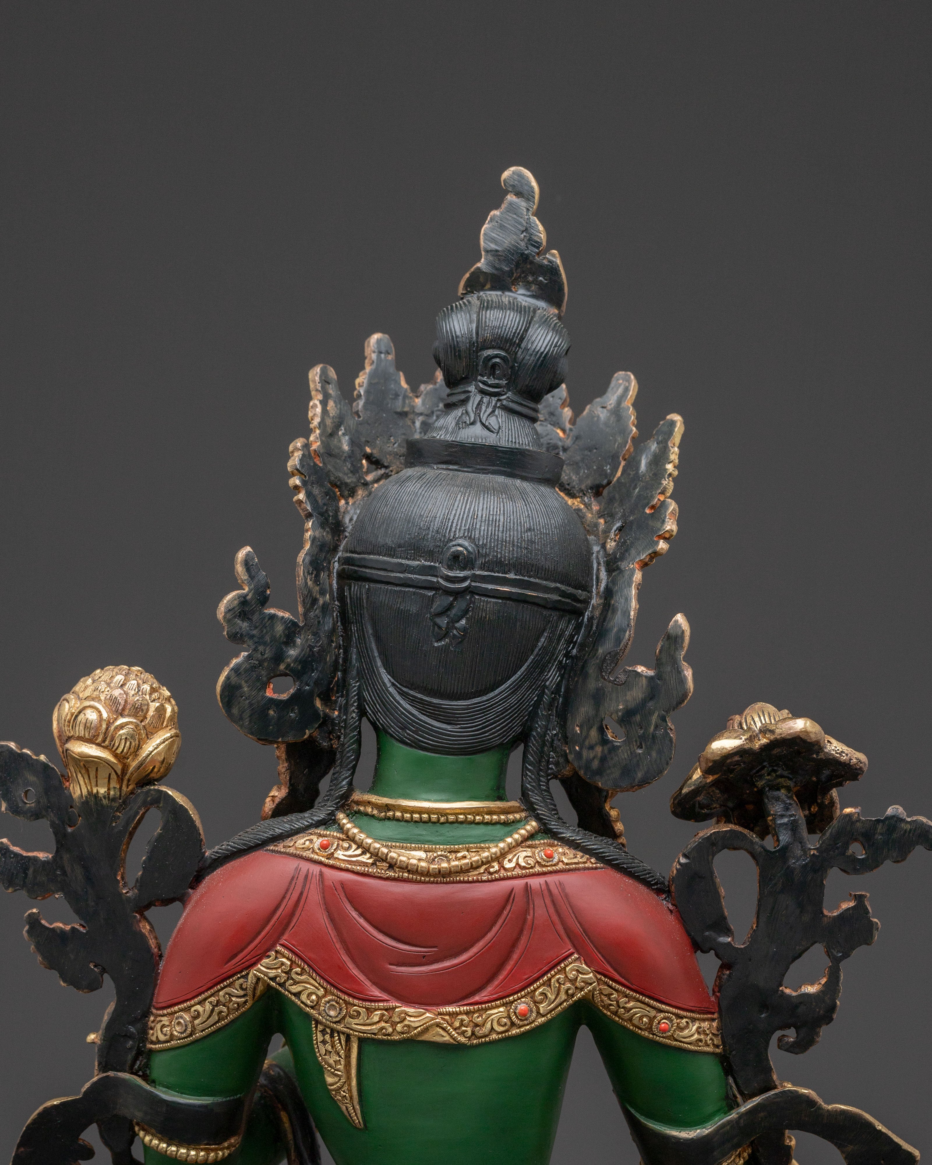 Green Tara Statue Mother of Mercy – Handcrafted in Nepal