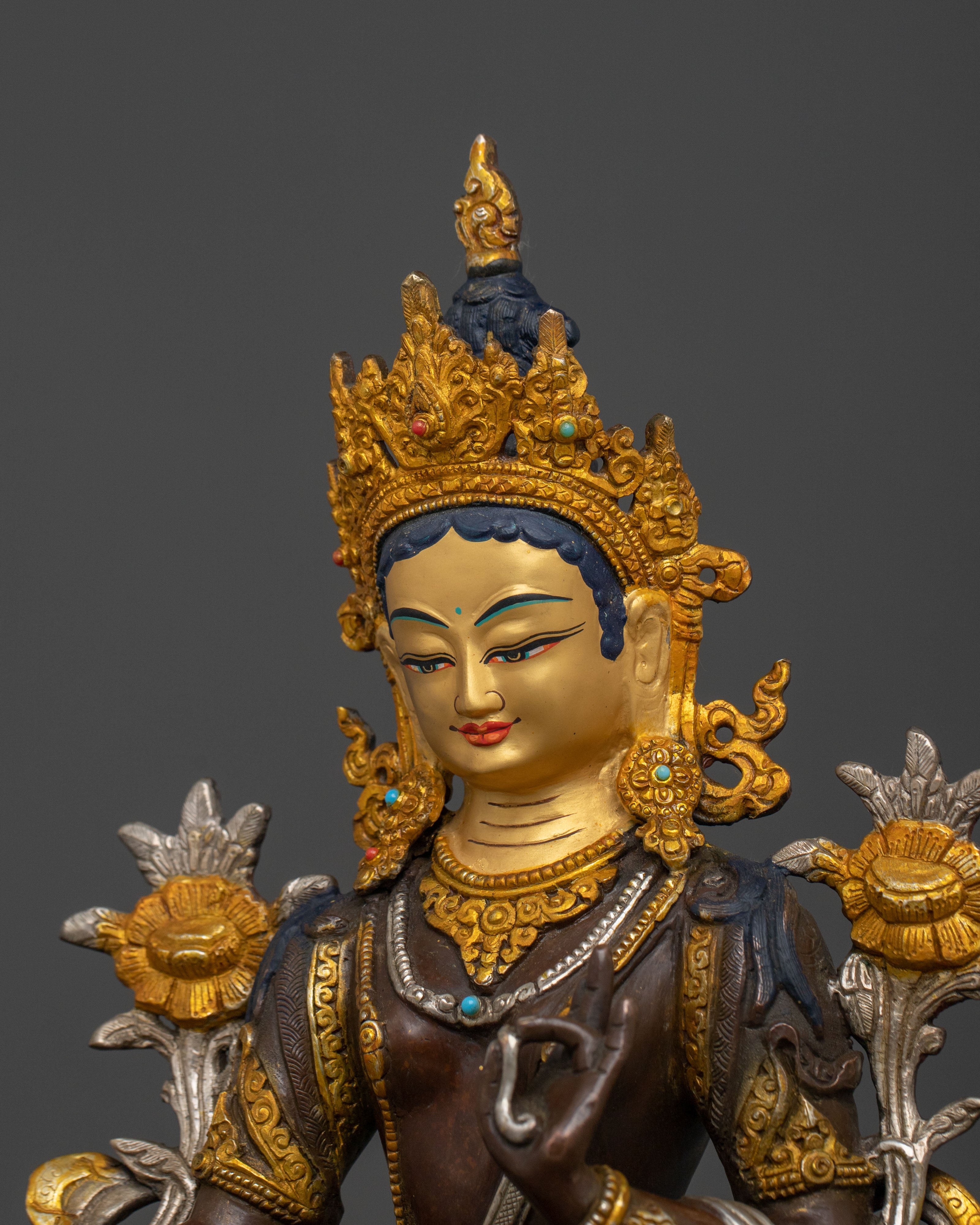 Himalayan Green Tara Statue | Tibetan Protector