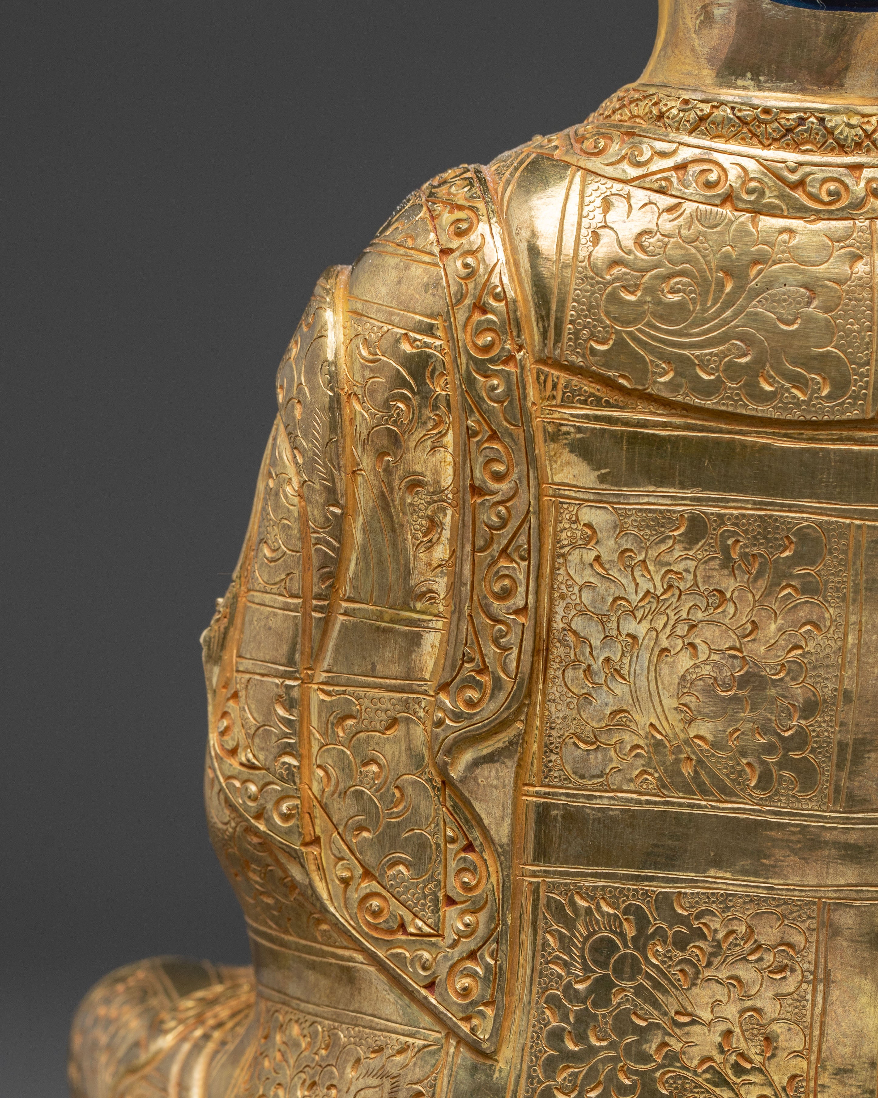 Tsongkhapa Golden Statue Set | Three Great Masters of Gelugpa