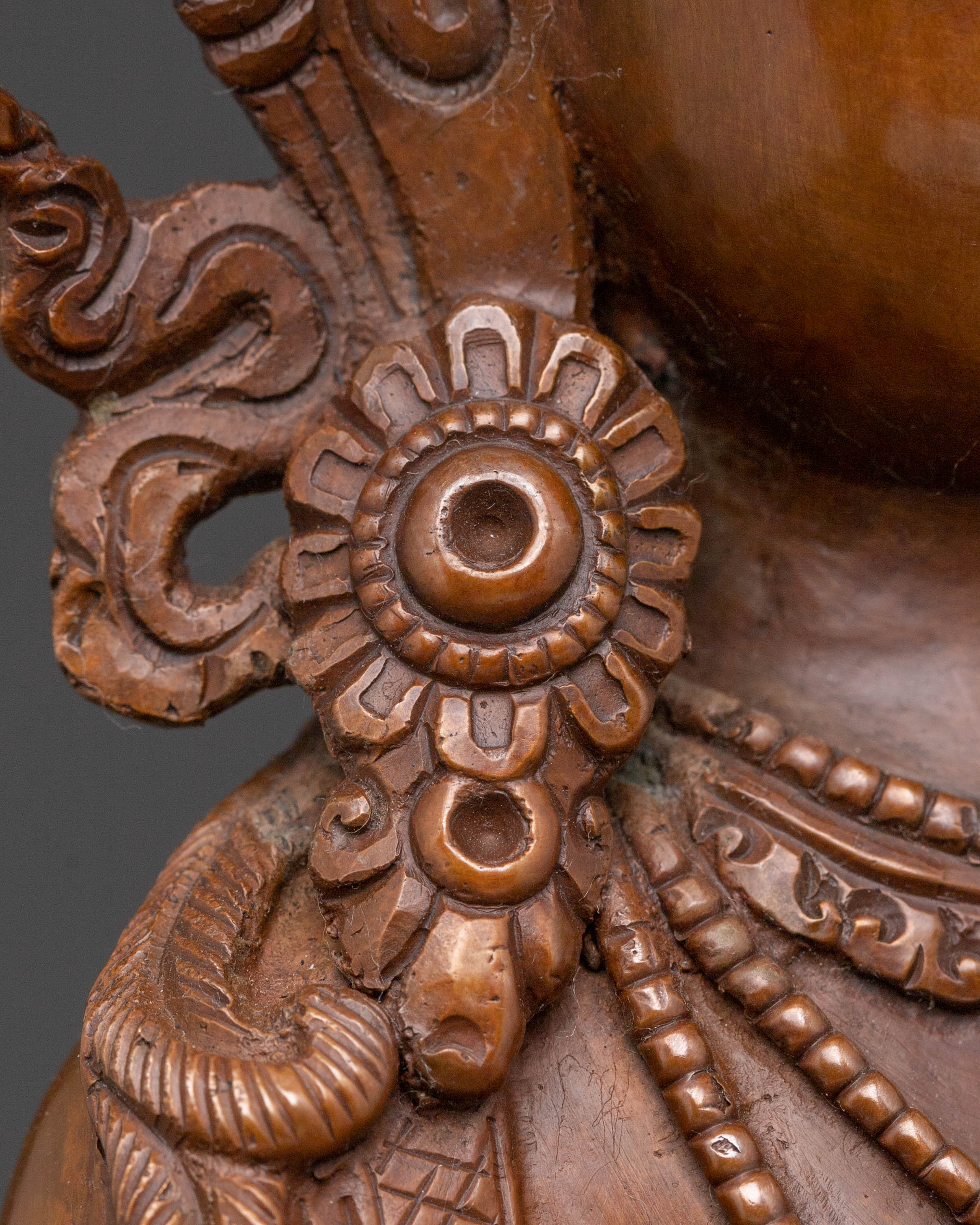 Amitayus Buddha Statue – Oxidized Copper Artistry