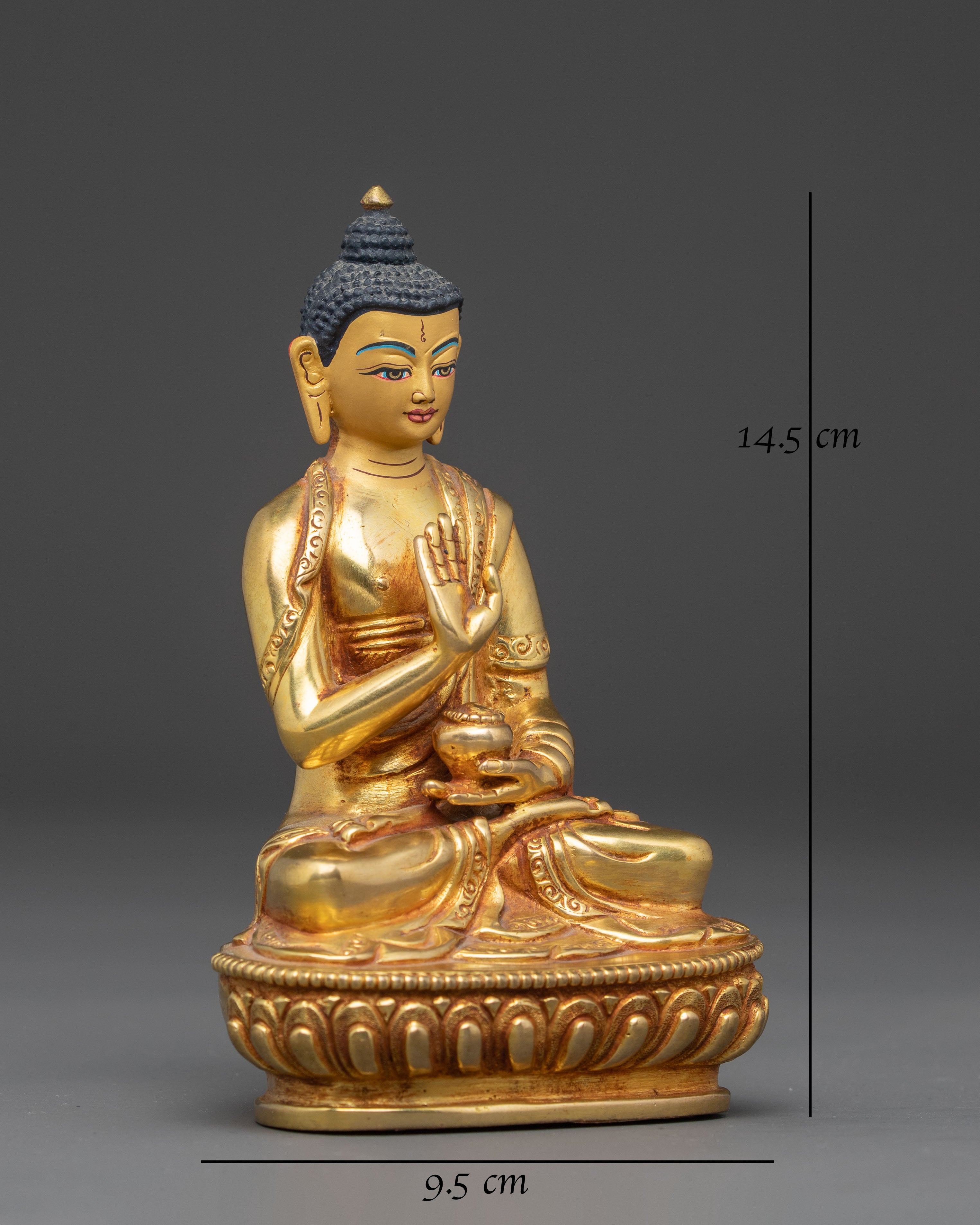 Amoghasiddhi Buddha Copper Statue
