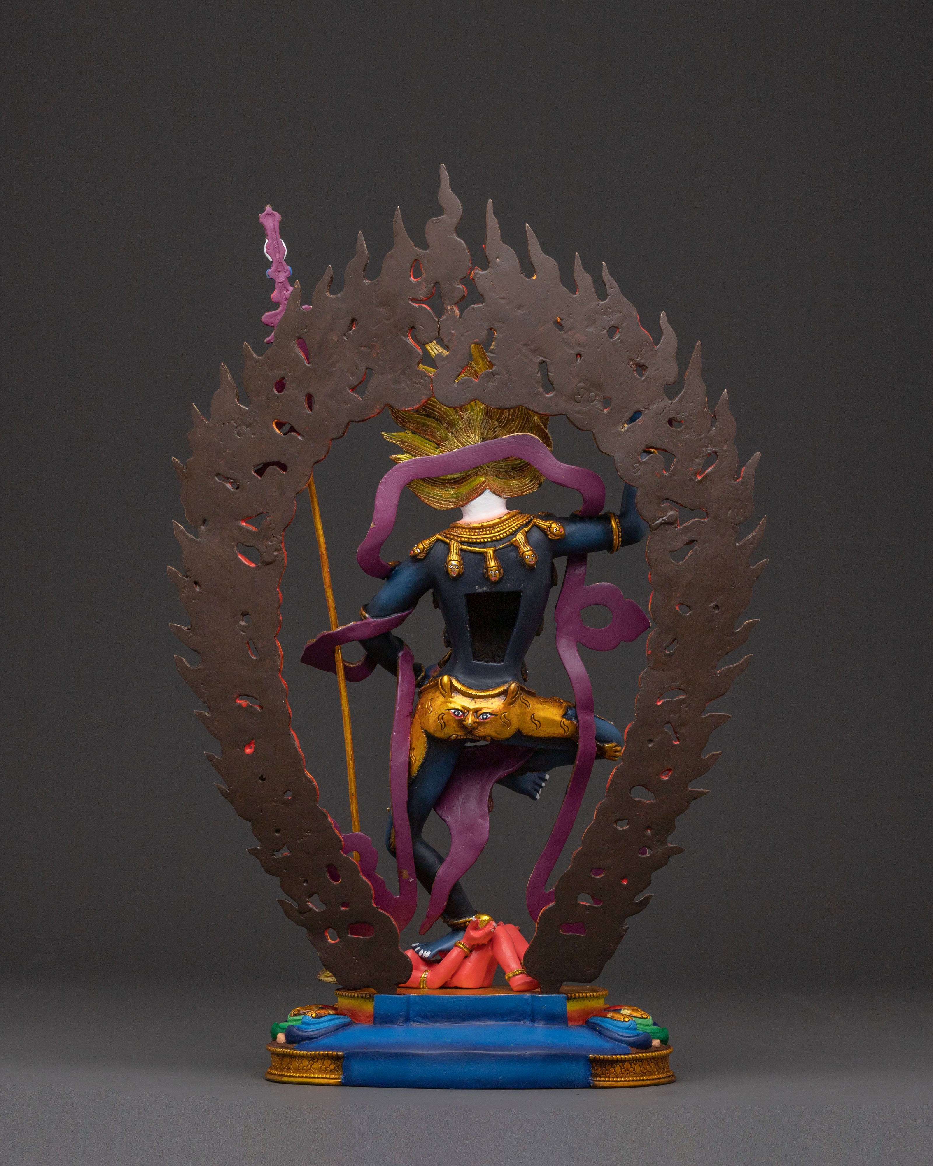 Simhamukha Wrathful Deity Statue | Spiritual Figure